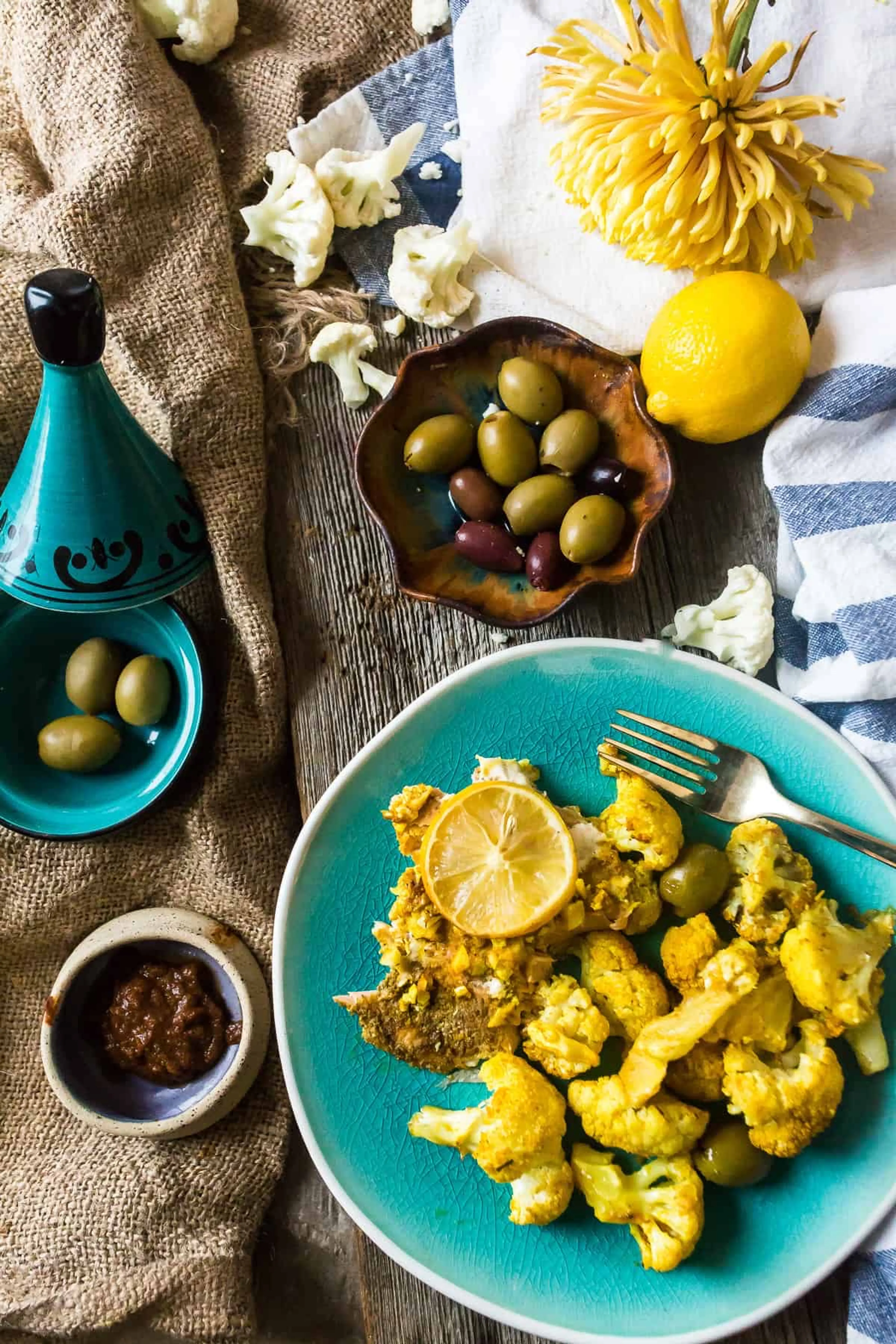 Moroccan Salmon Sheet Pan Dinner