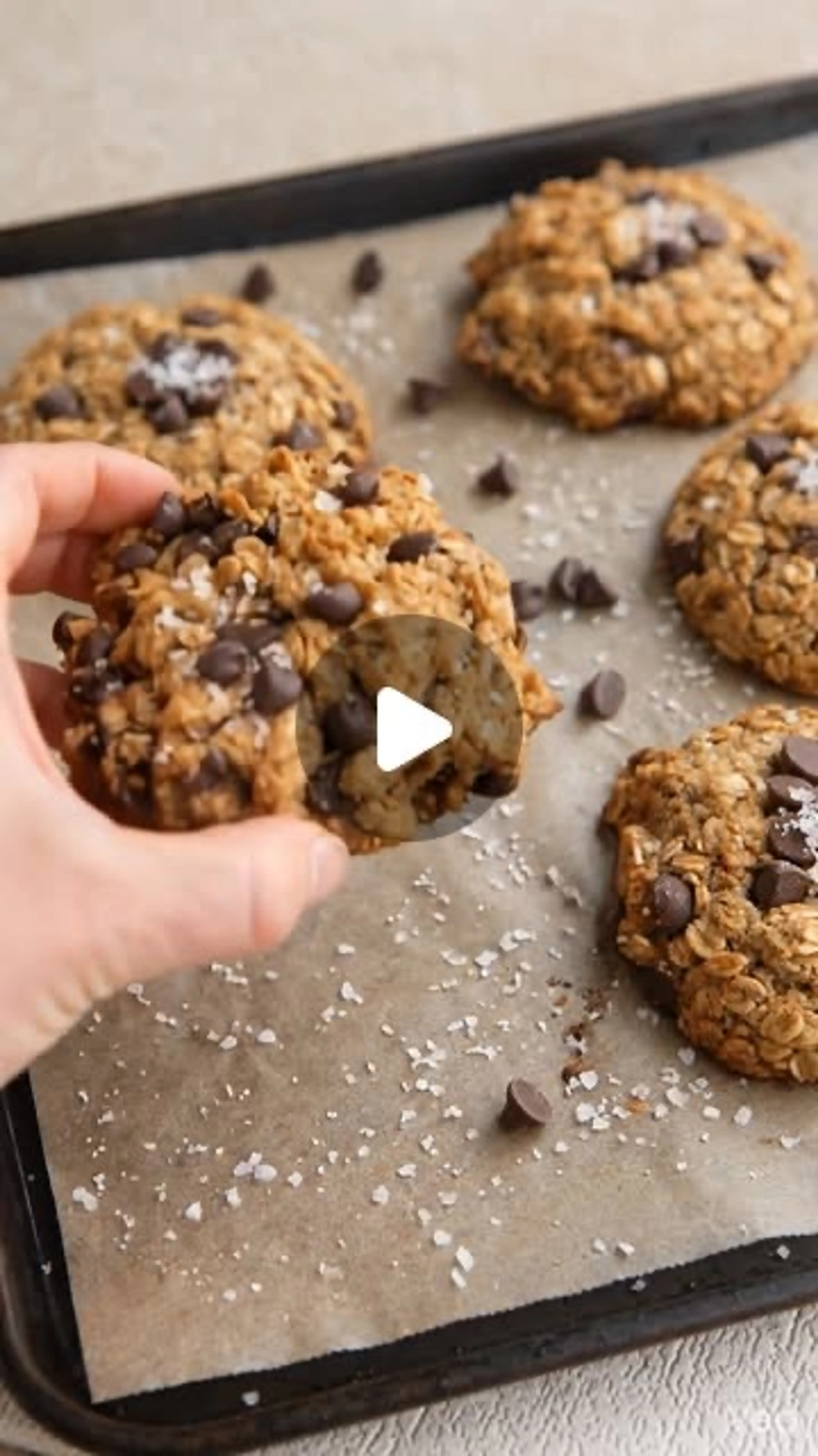 Peanut Butter Oatmeal Chocolate Chip Cookies