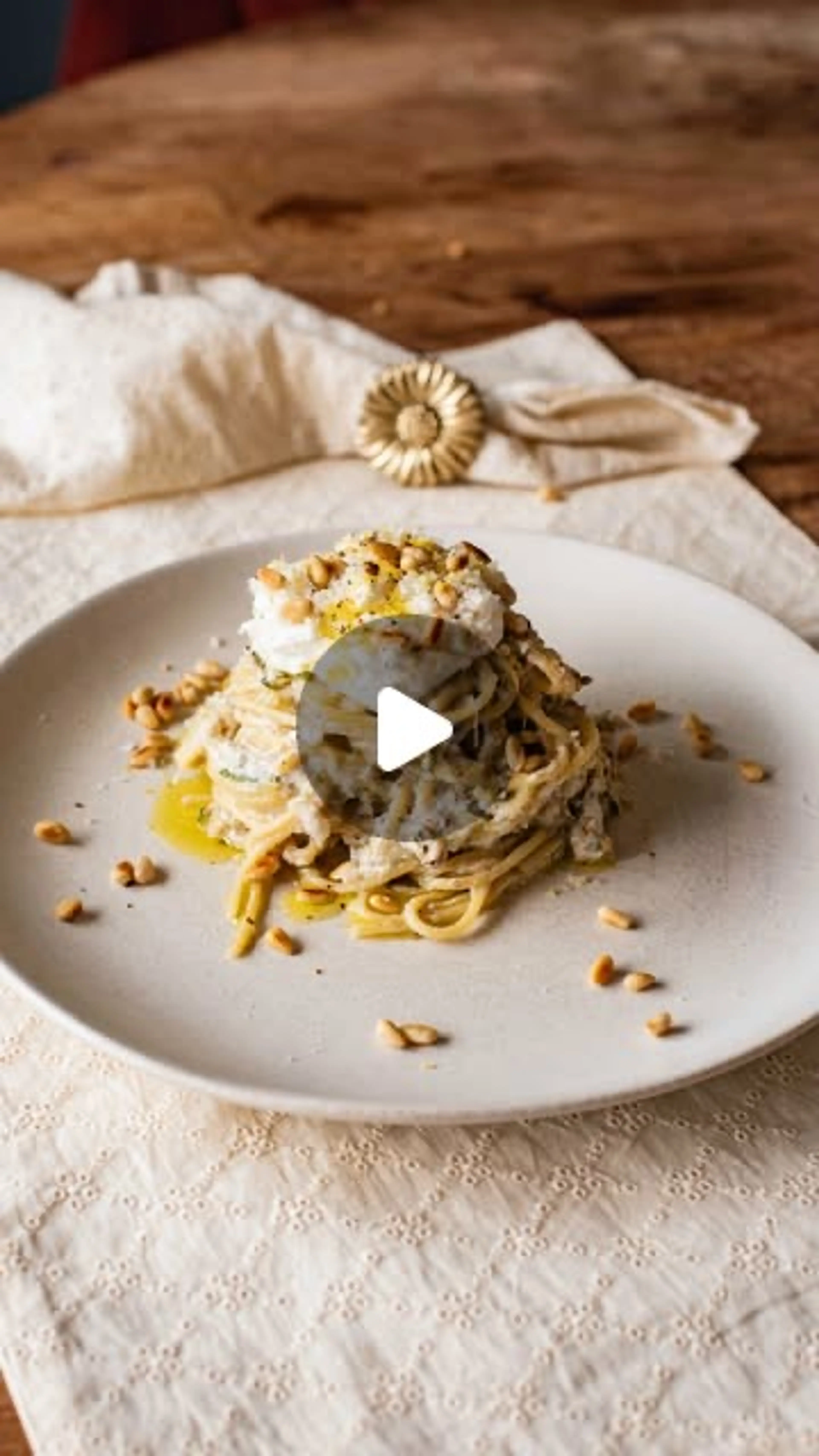 Pasta Met Citroen, Ricotta En Courgette