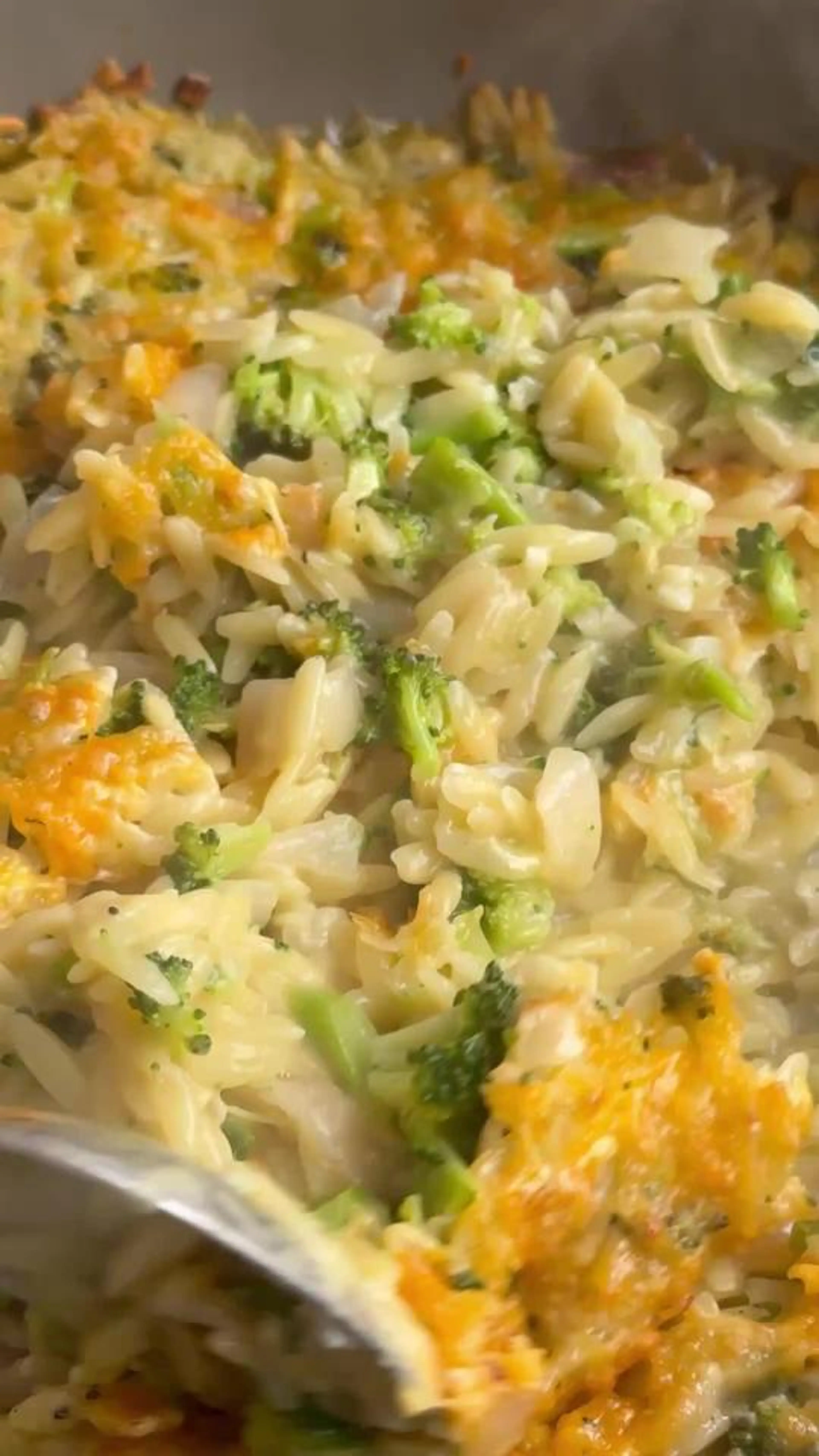 One-pan Broccoli Cheddar Orzo