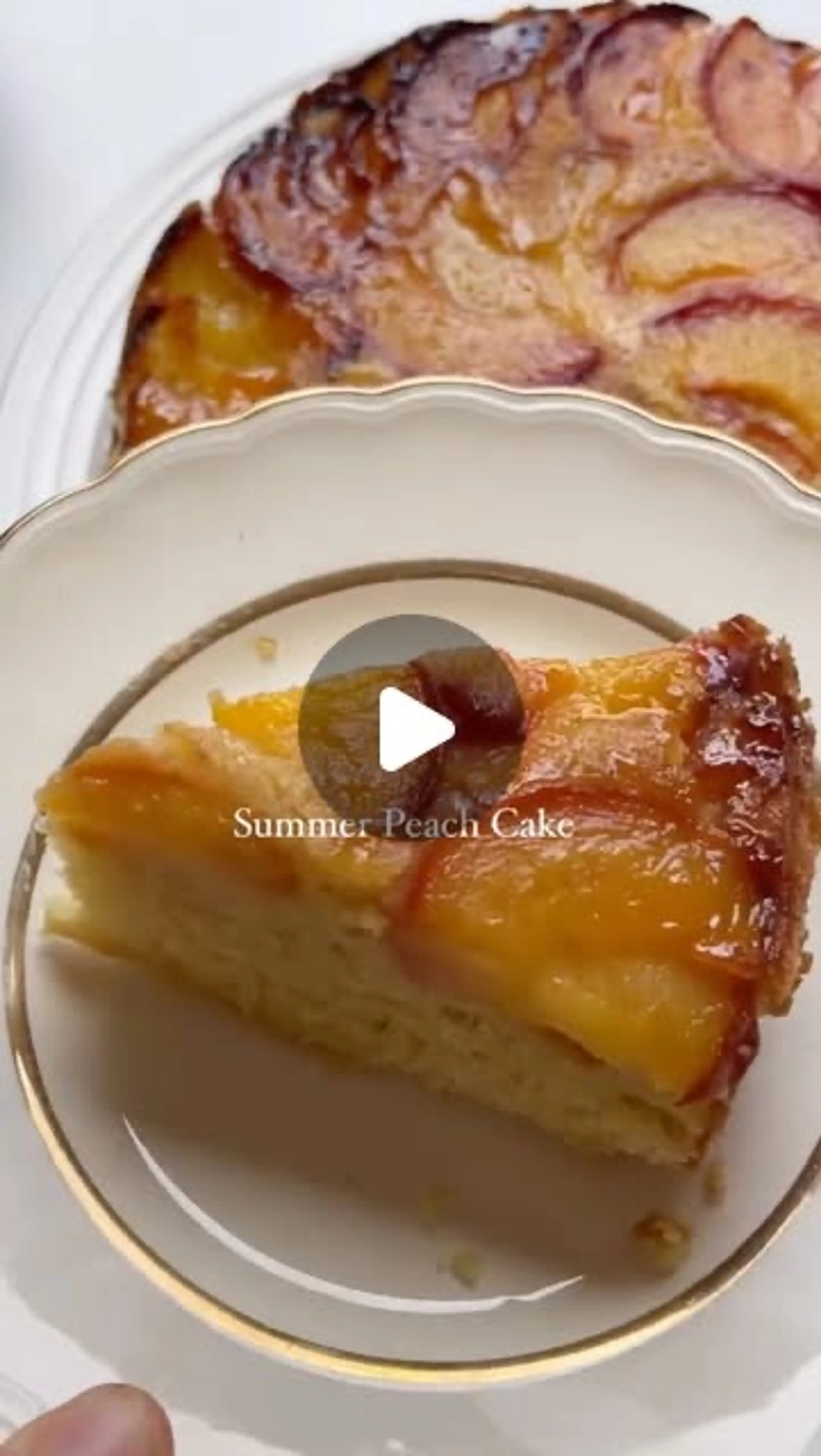 Summer Peach Upside Down Cake