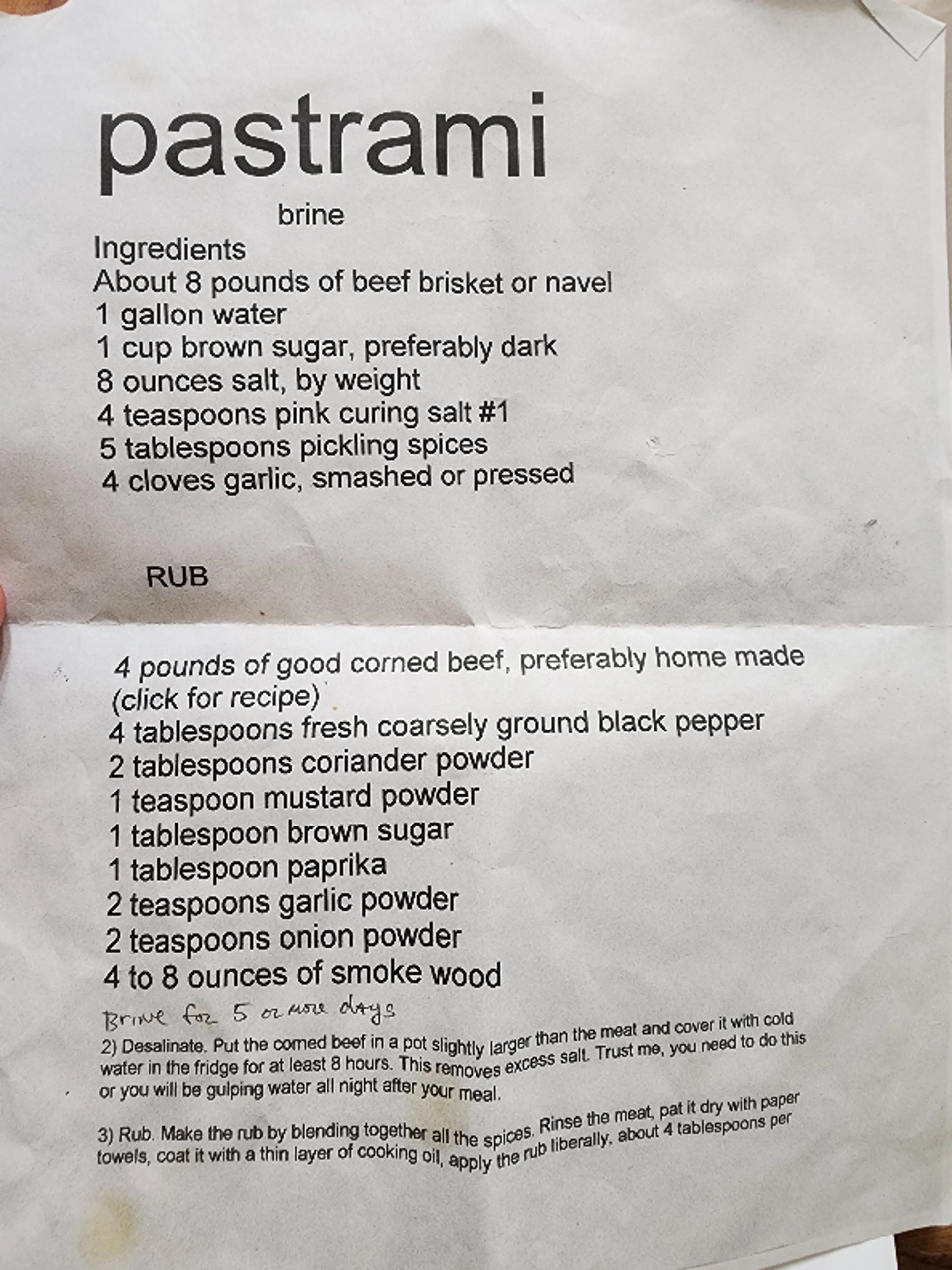 Pastrami (And Corned Beef)