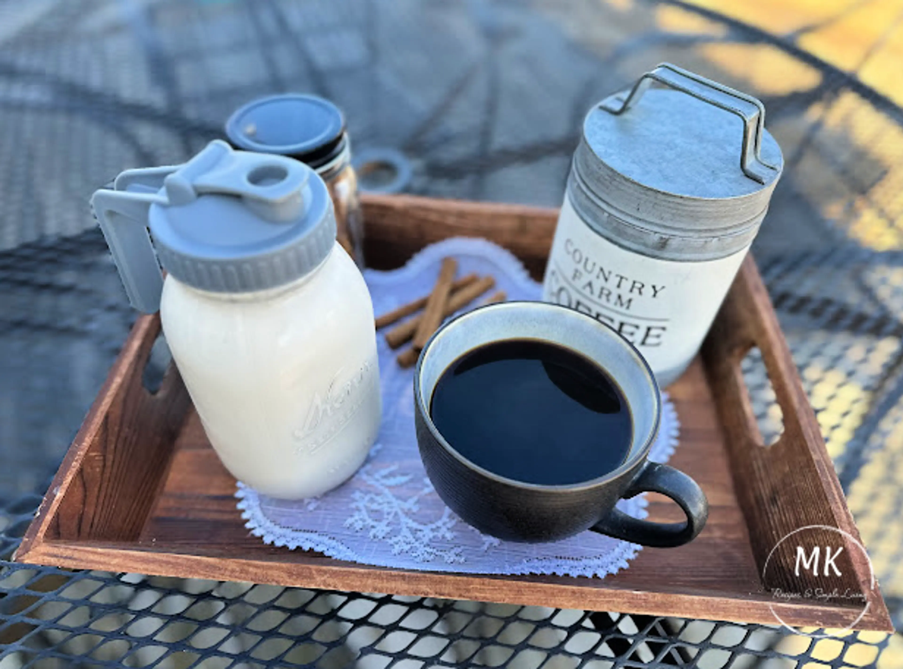 Homemade Italian Sweet Cream & Cinnamon Bun Coffee Creamer