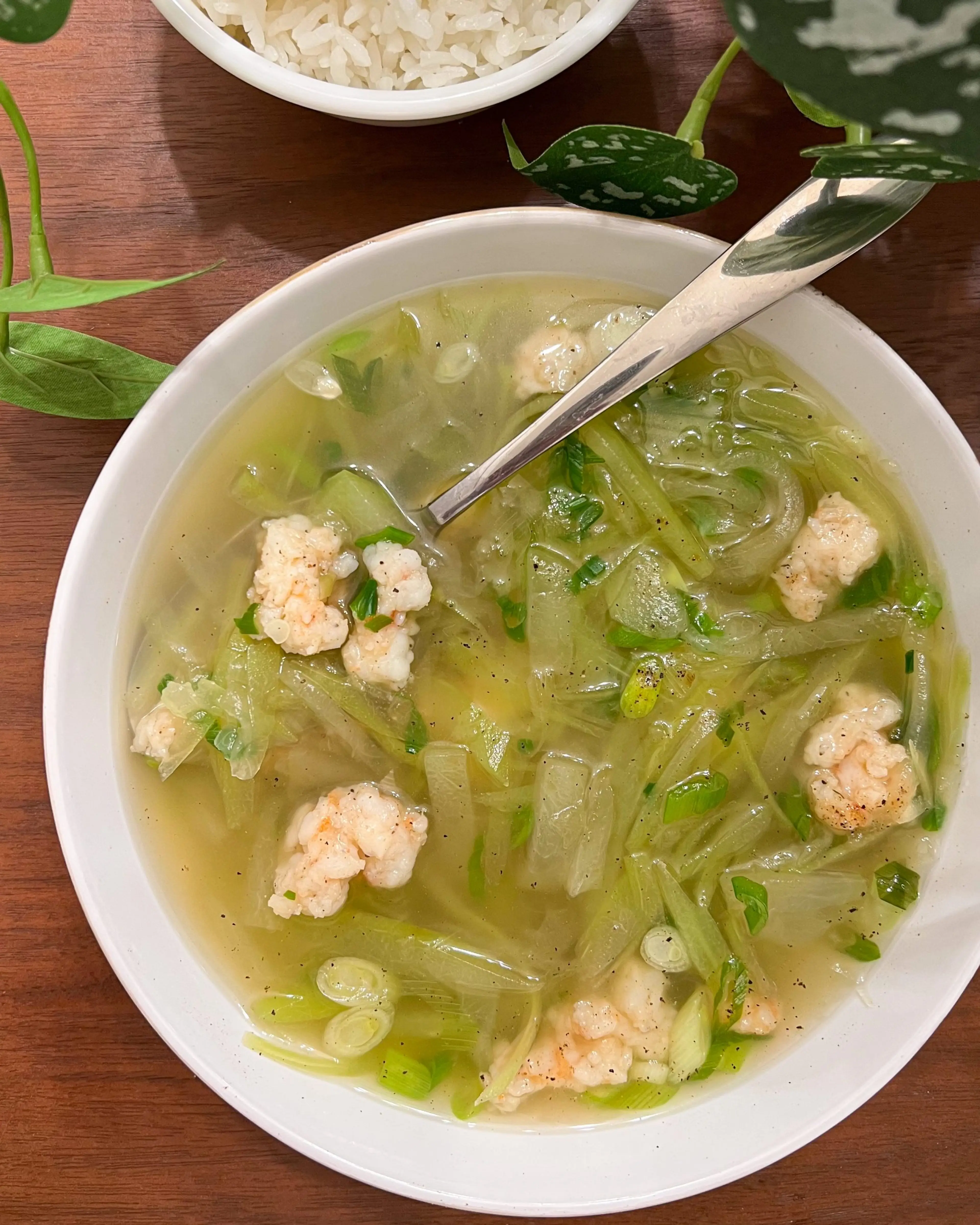 Canh Bầu Tâm (Vietnamese Opo Squash Soup)