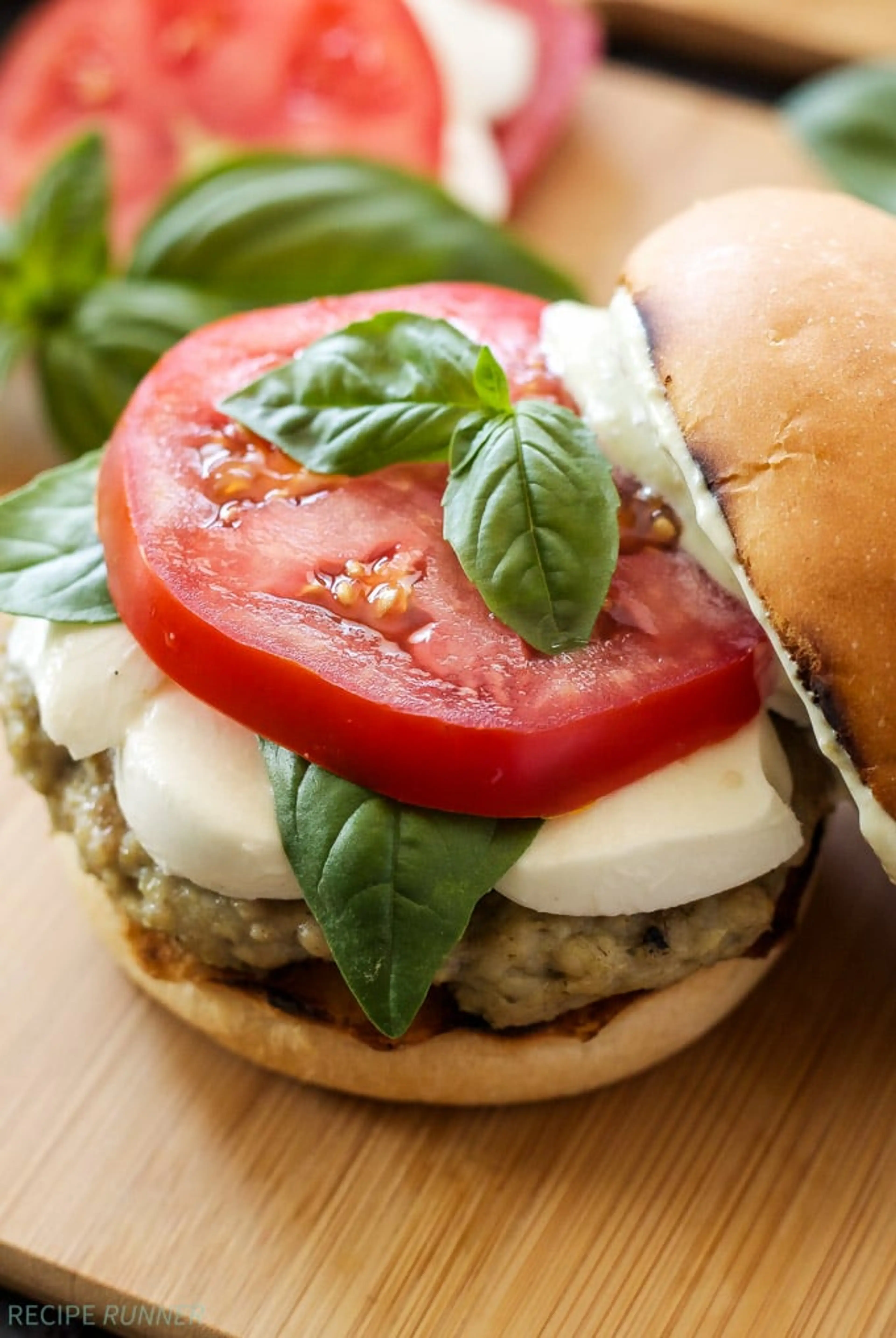 Caprese Chicken Burgers