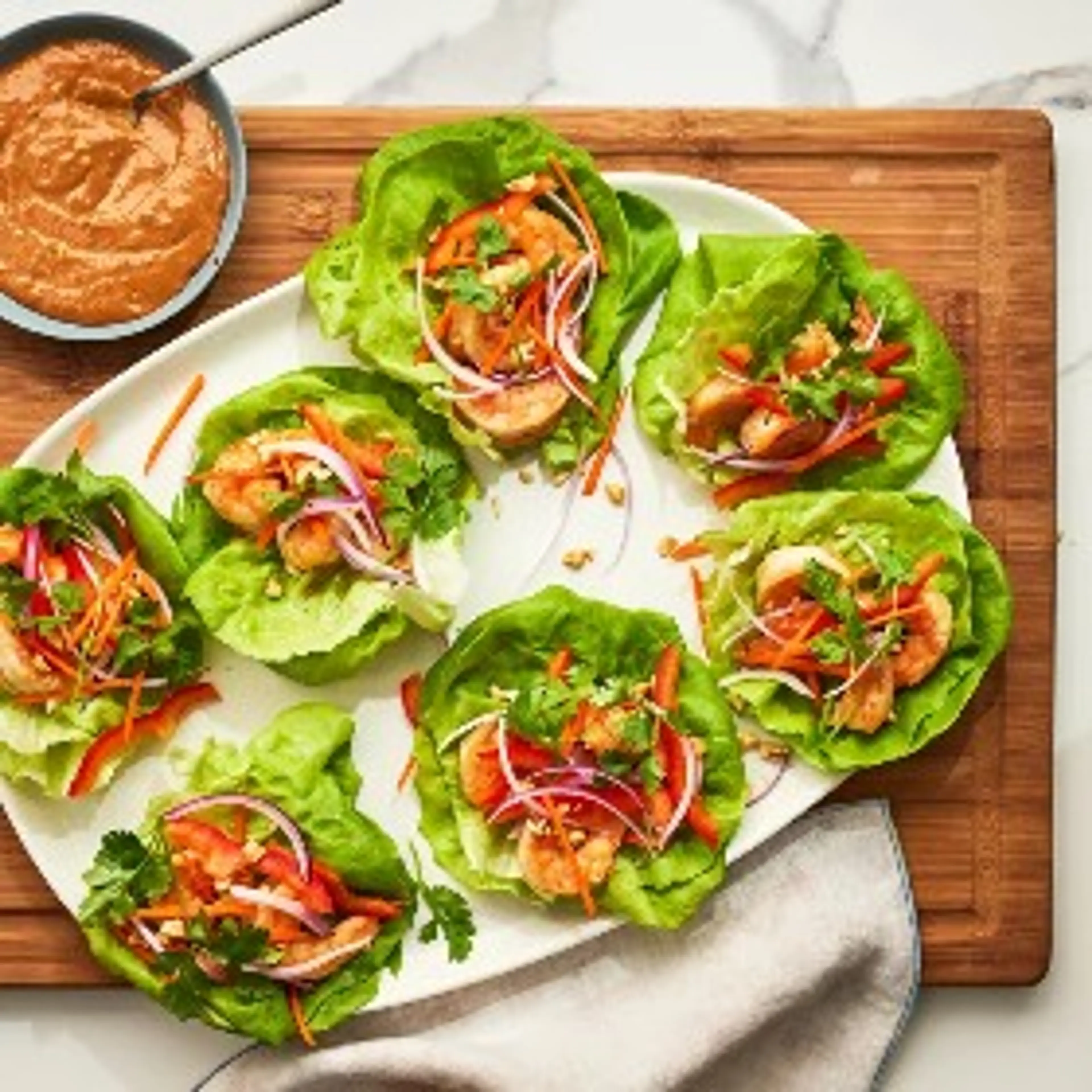 Shrimp Lettuce Wraps