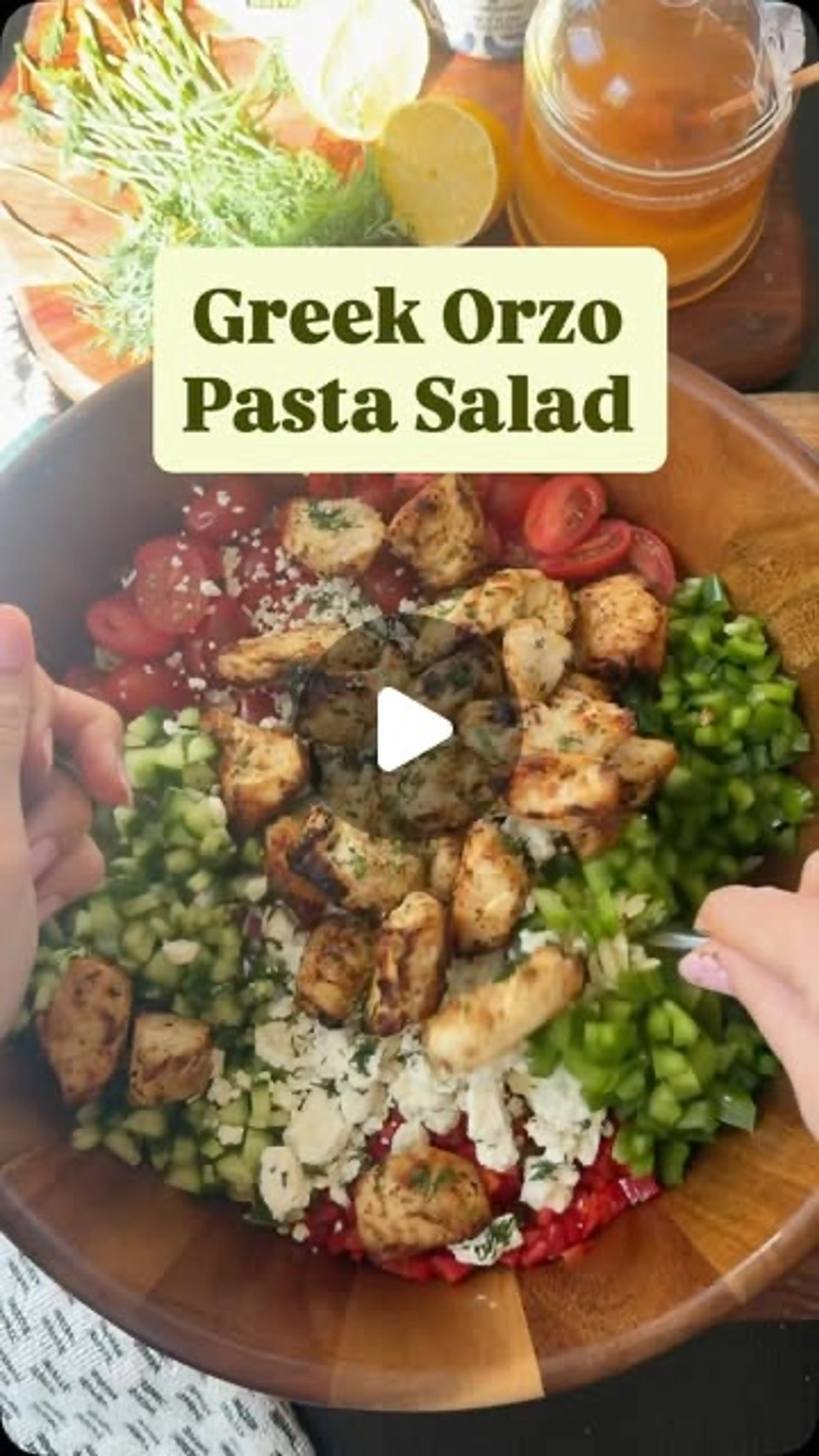 Greek Orzo Pasta Salad