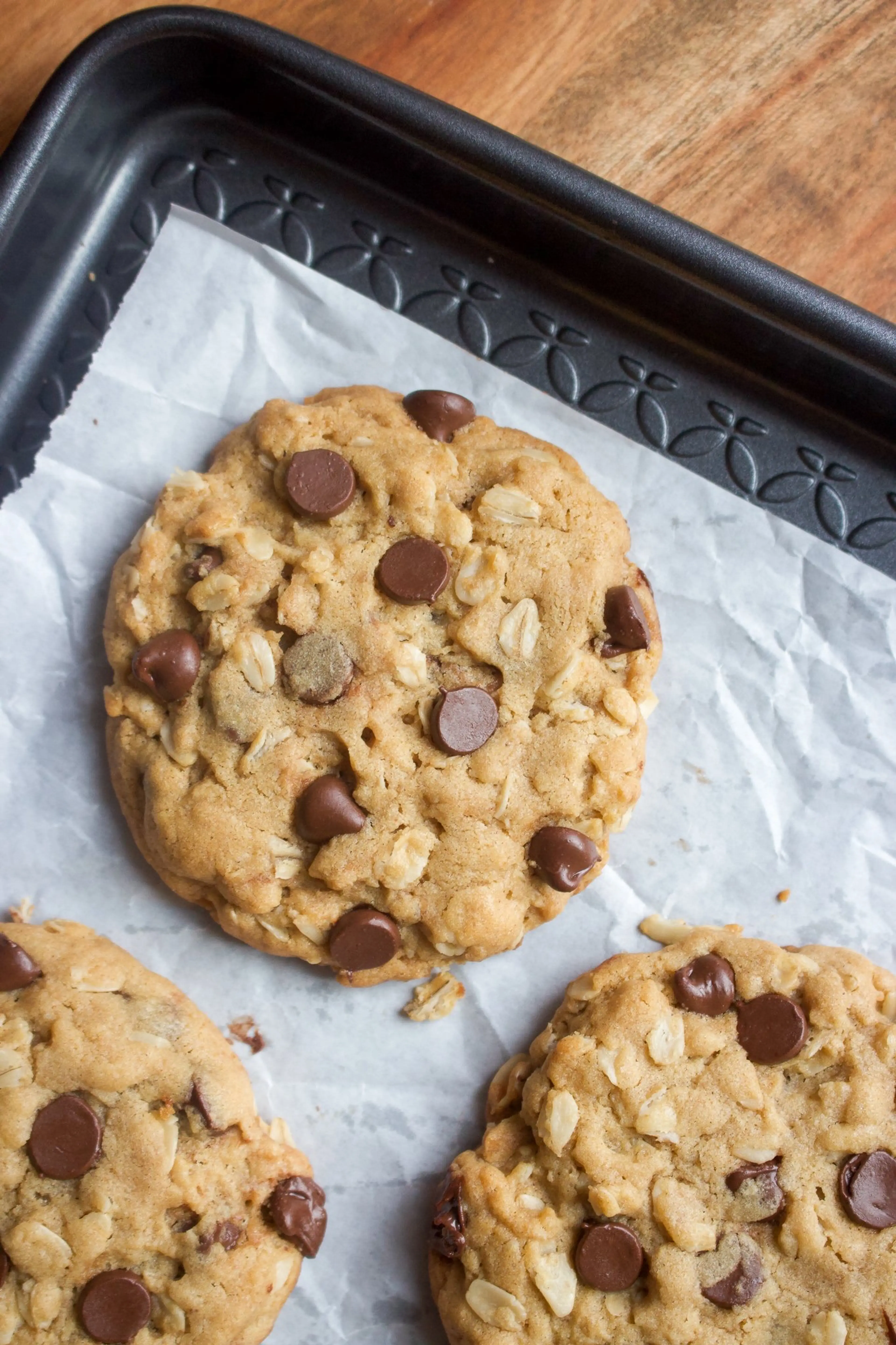 Peanut Butter Oatmeal Chocolate Chip Cookies