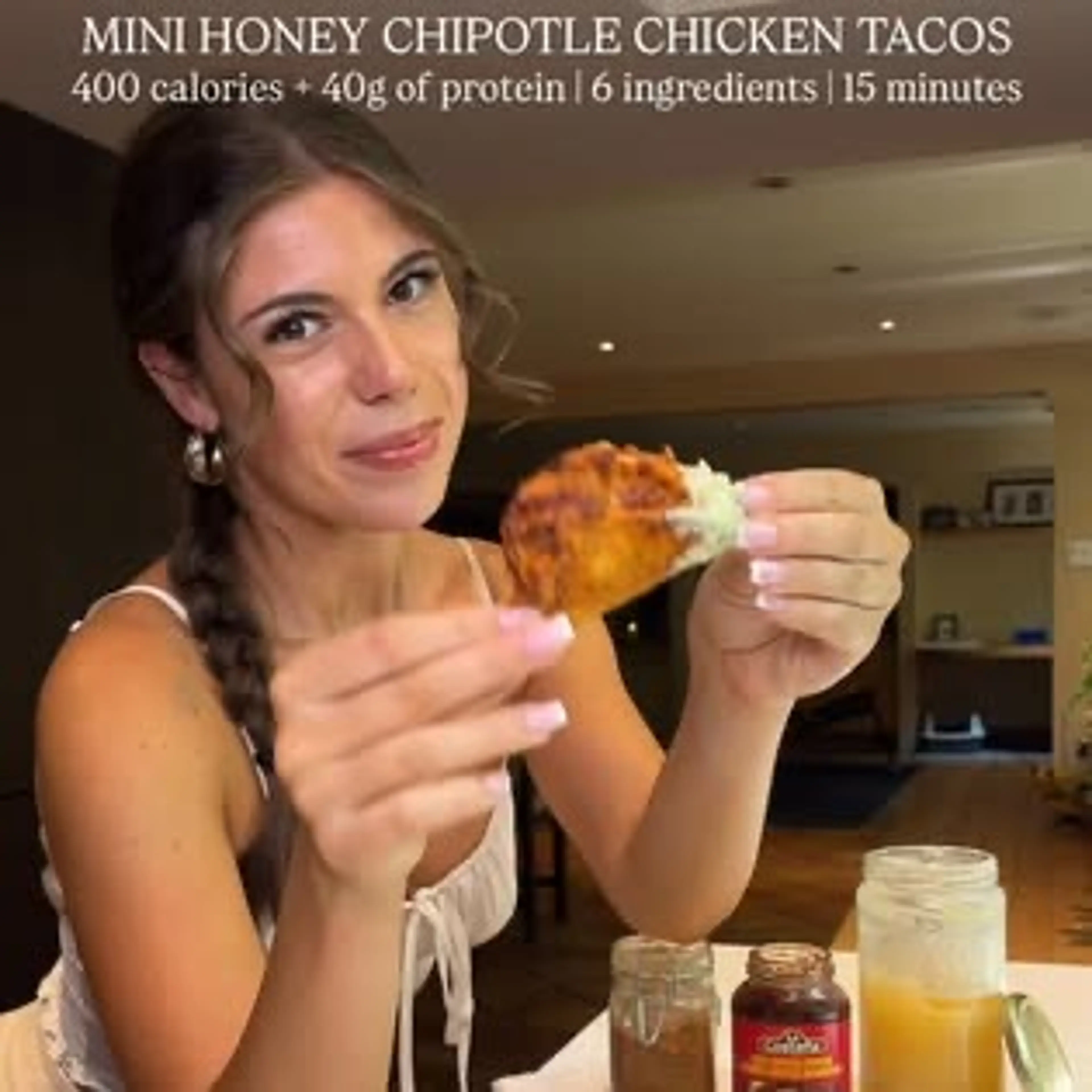 Crispy Honey Chipotle Chicken Tacos