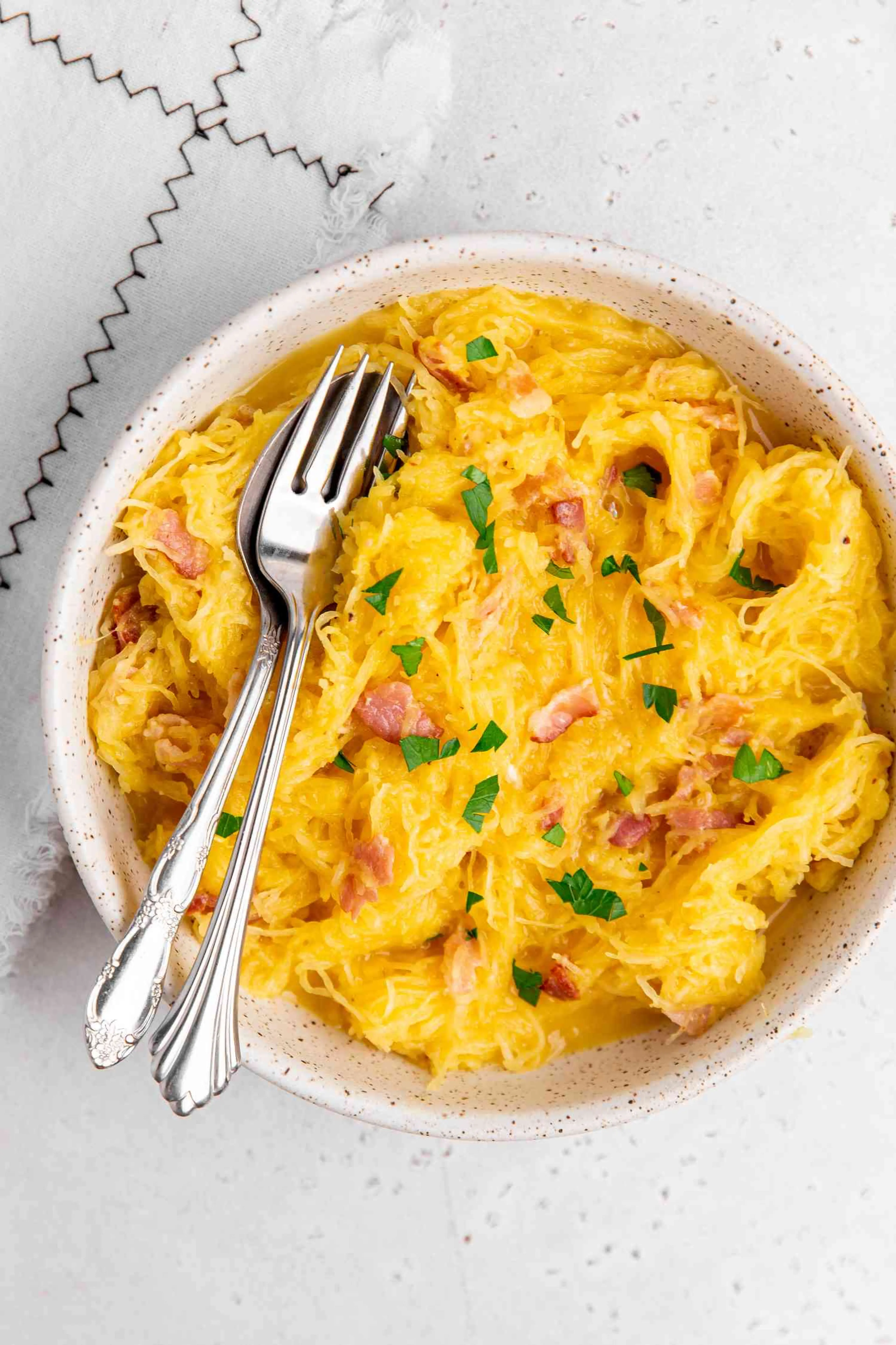 Spaghetti Squash Carbonara