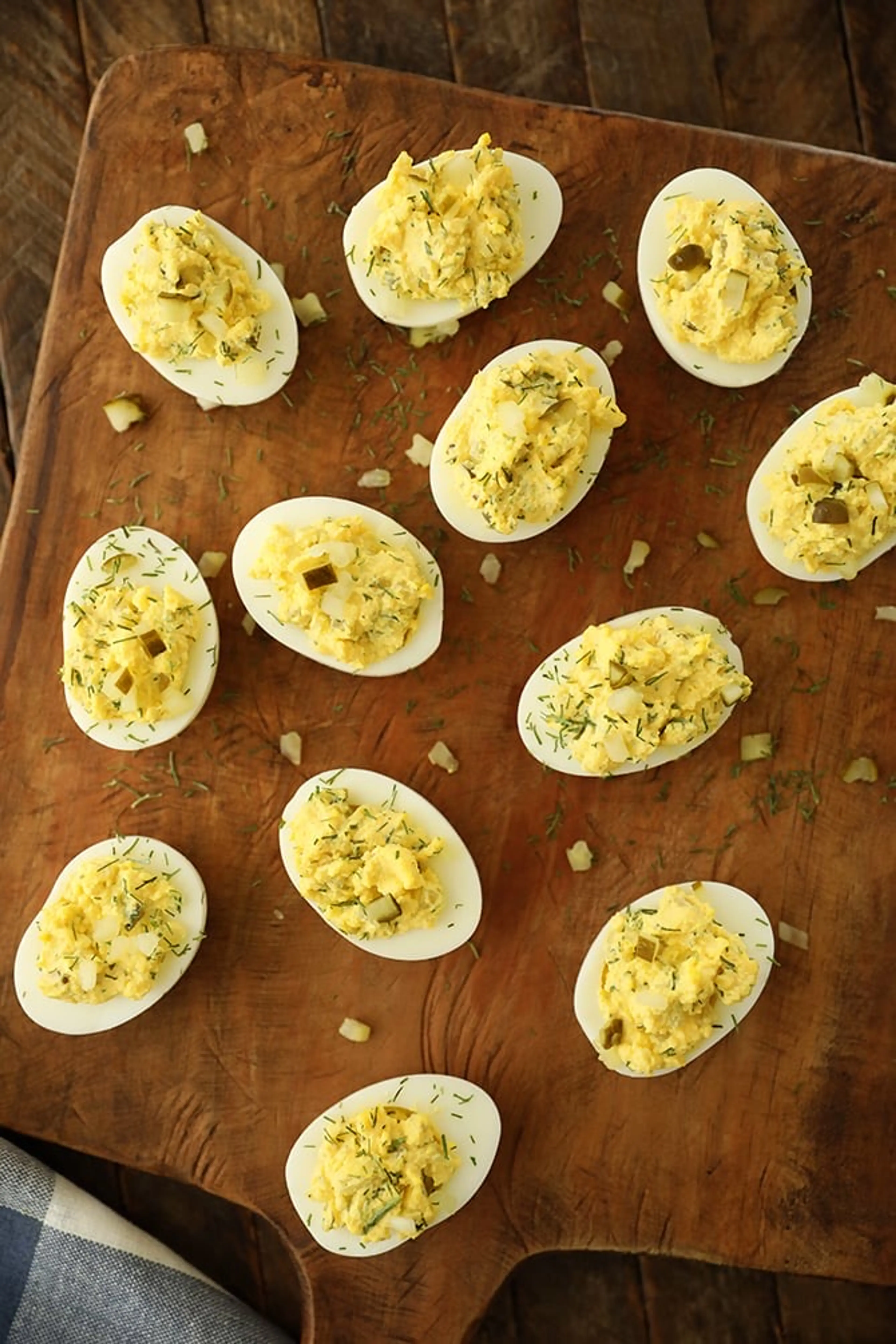 Dill Pickle Deviled Eggs