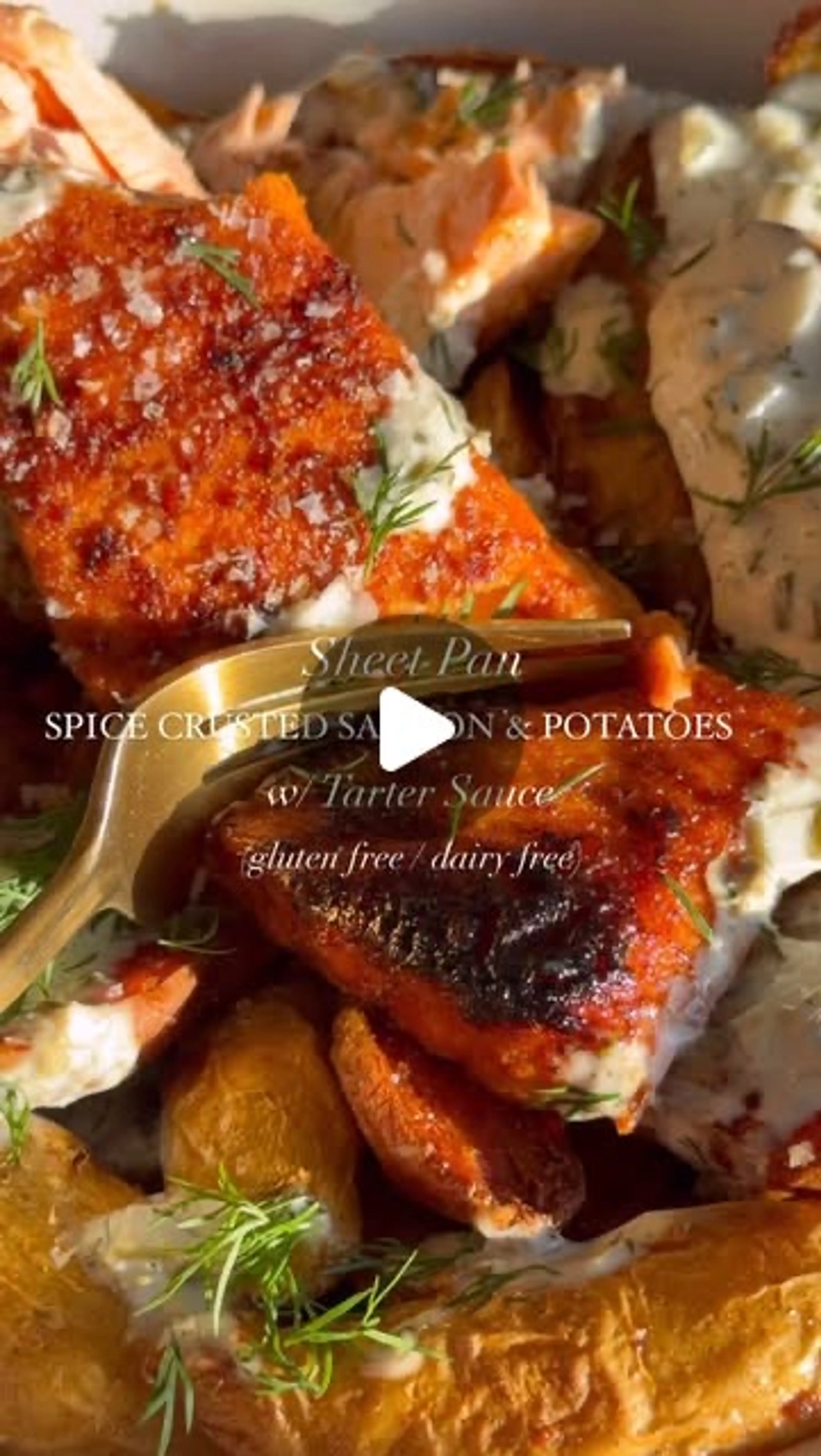 Sheet Pan Spice Crusted Salmon & Potatoes (gf / Df) ✨ I Like