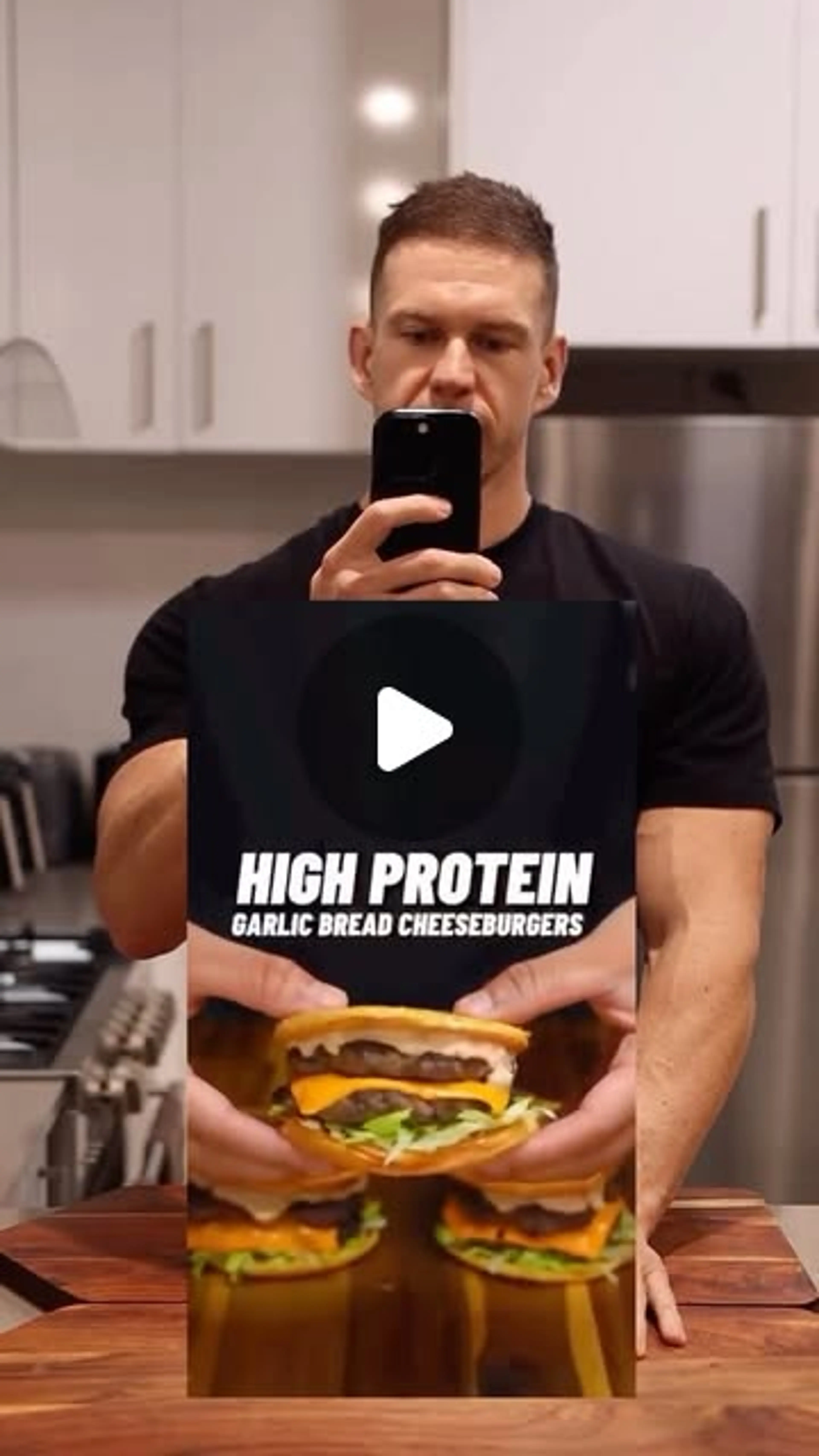 F*ck or Suck Series High Protein Garlic Bread Burger