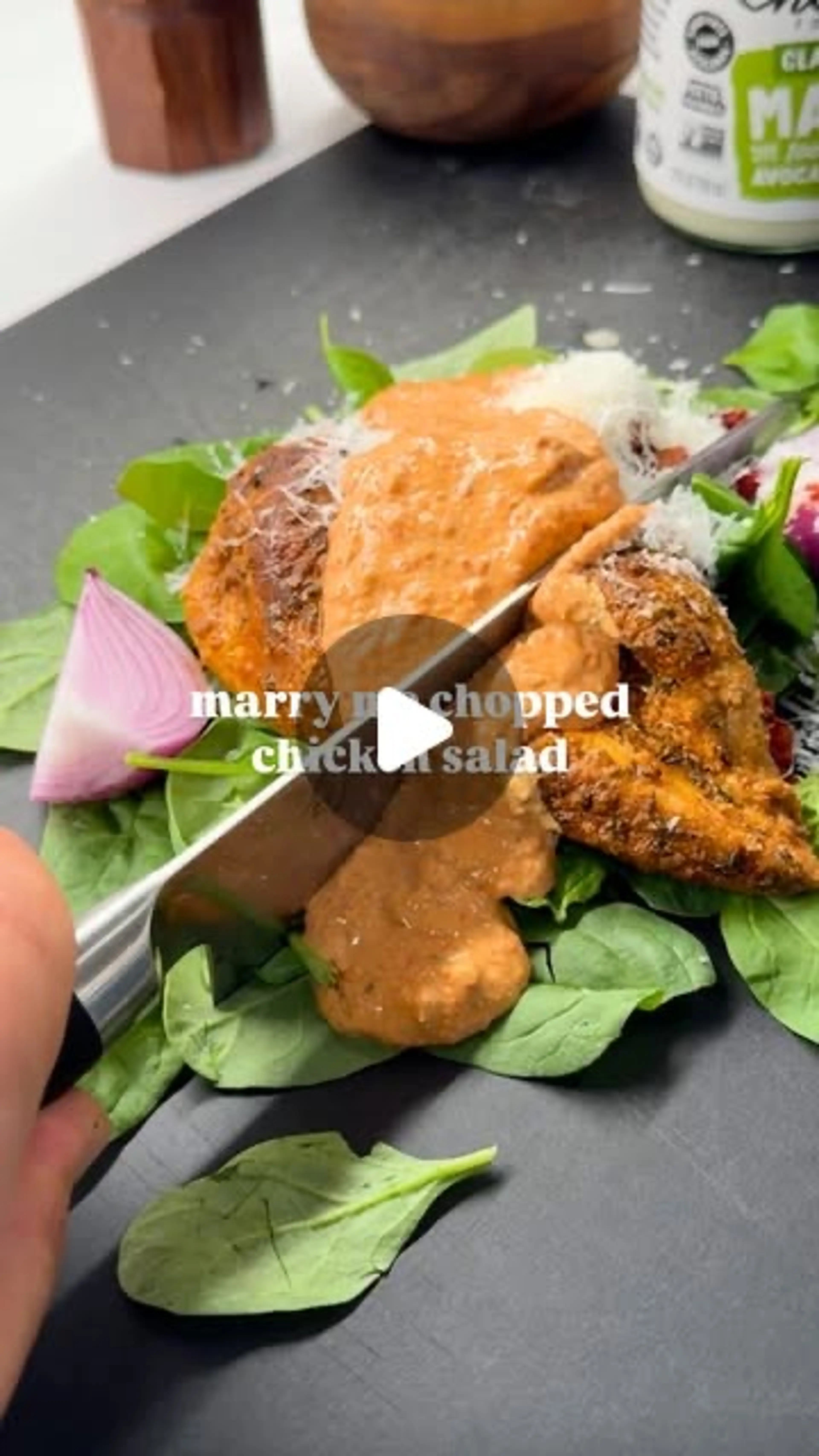 Marry Me Chicken - but Chopped Salad Form