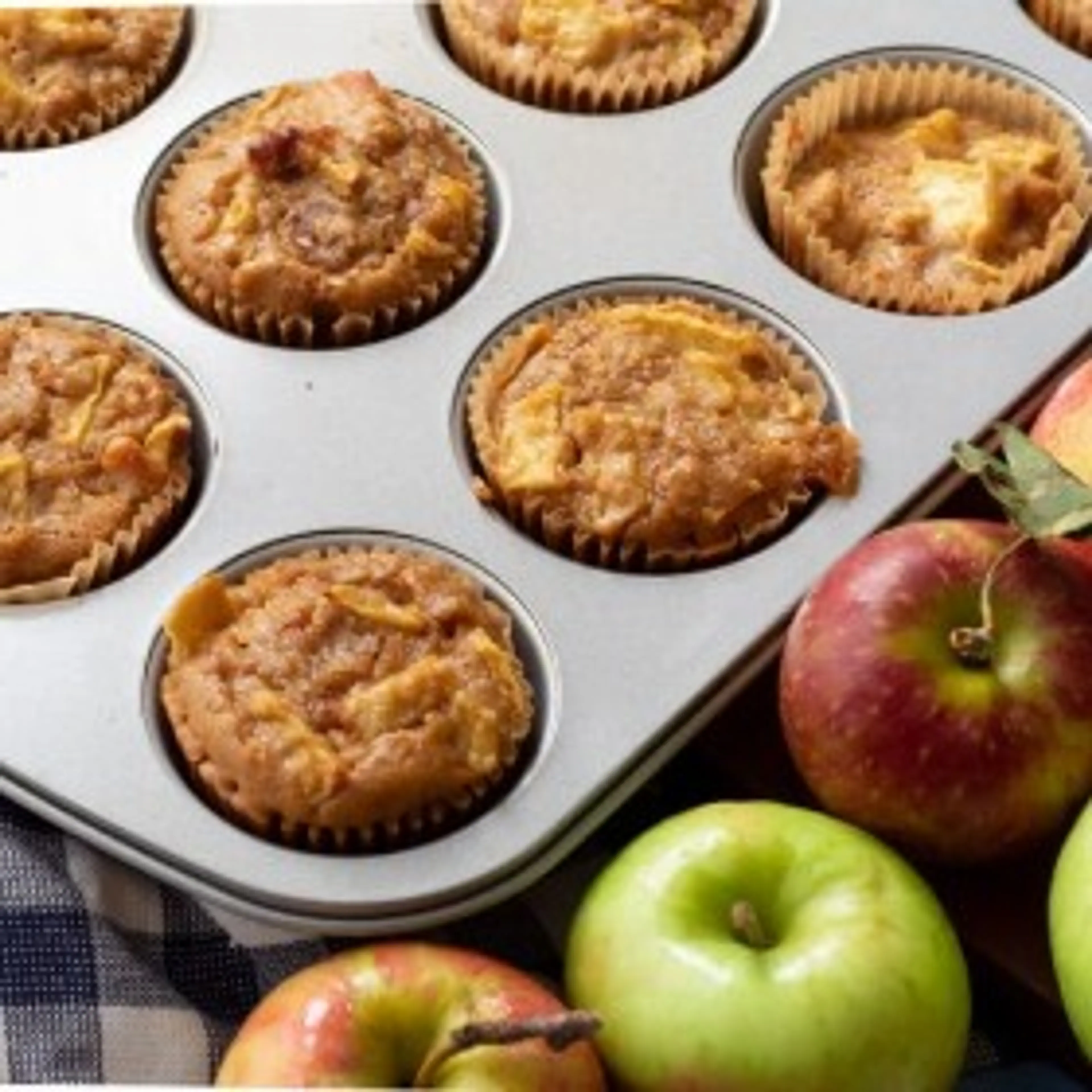 Apple Muffins with Pecans and Quinoa