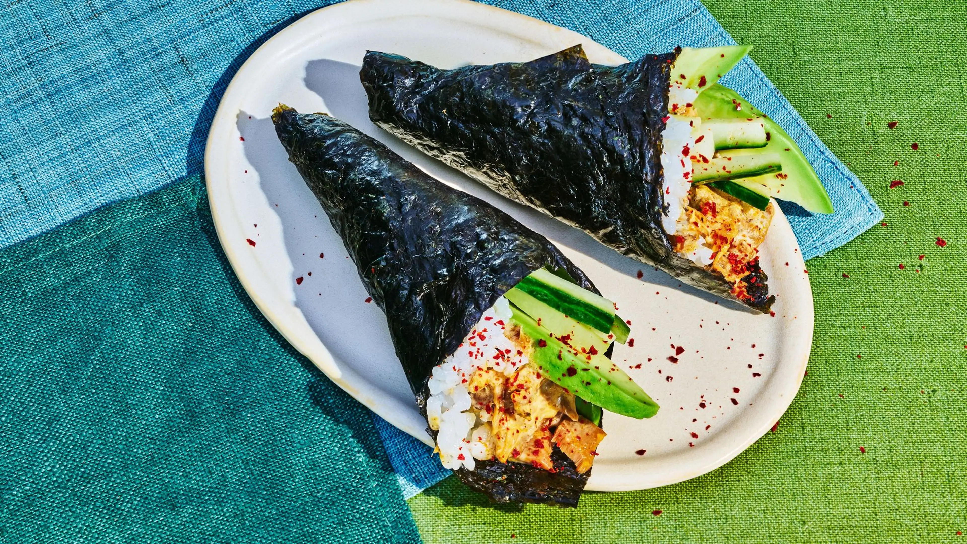 Spicy Salmon Hand Rolls