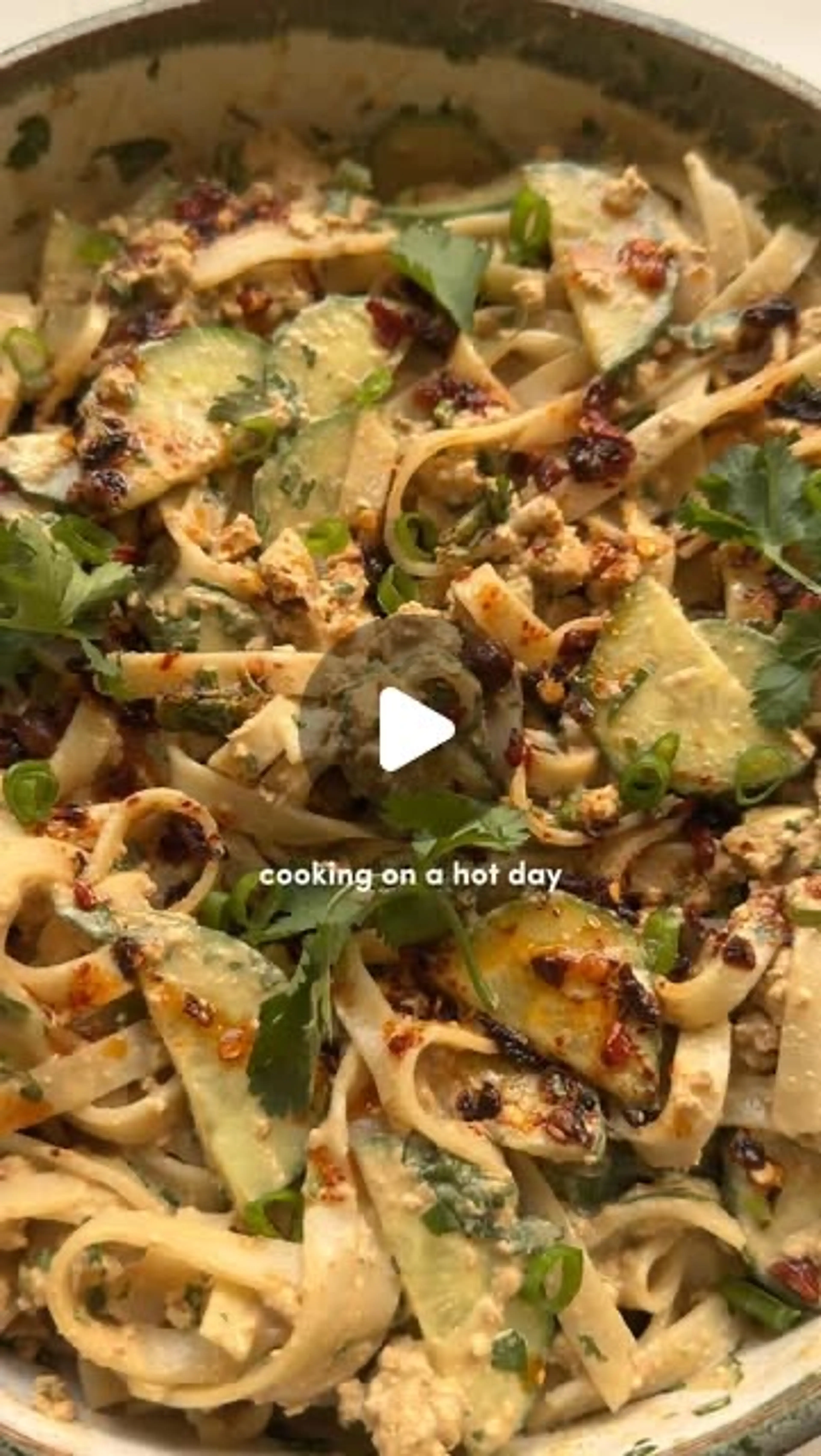 Chilled Tahini Miso Noodles