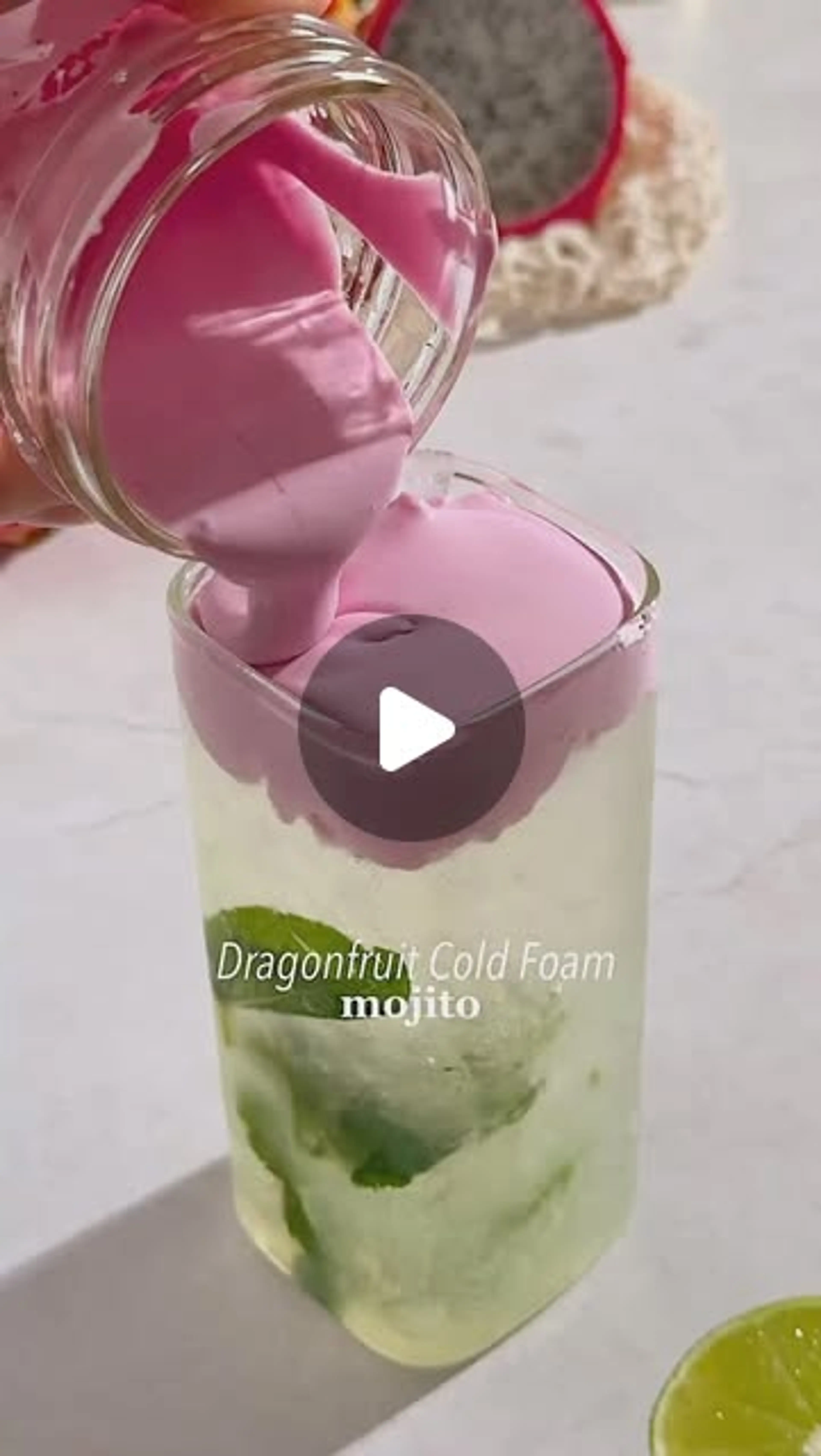 Dragonfruit Cold Foam Mojito