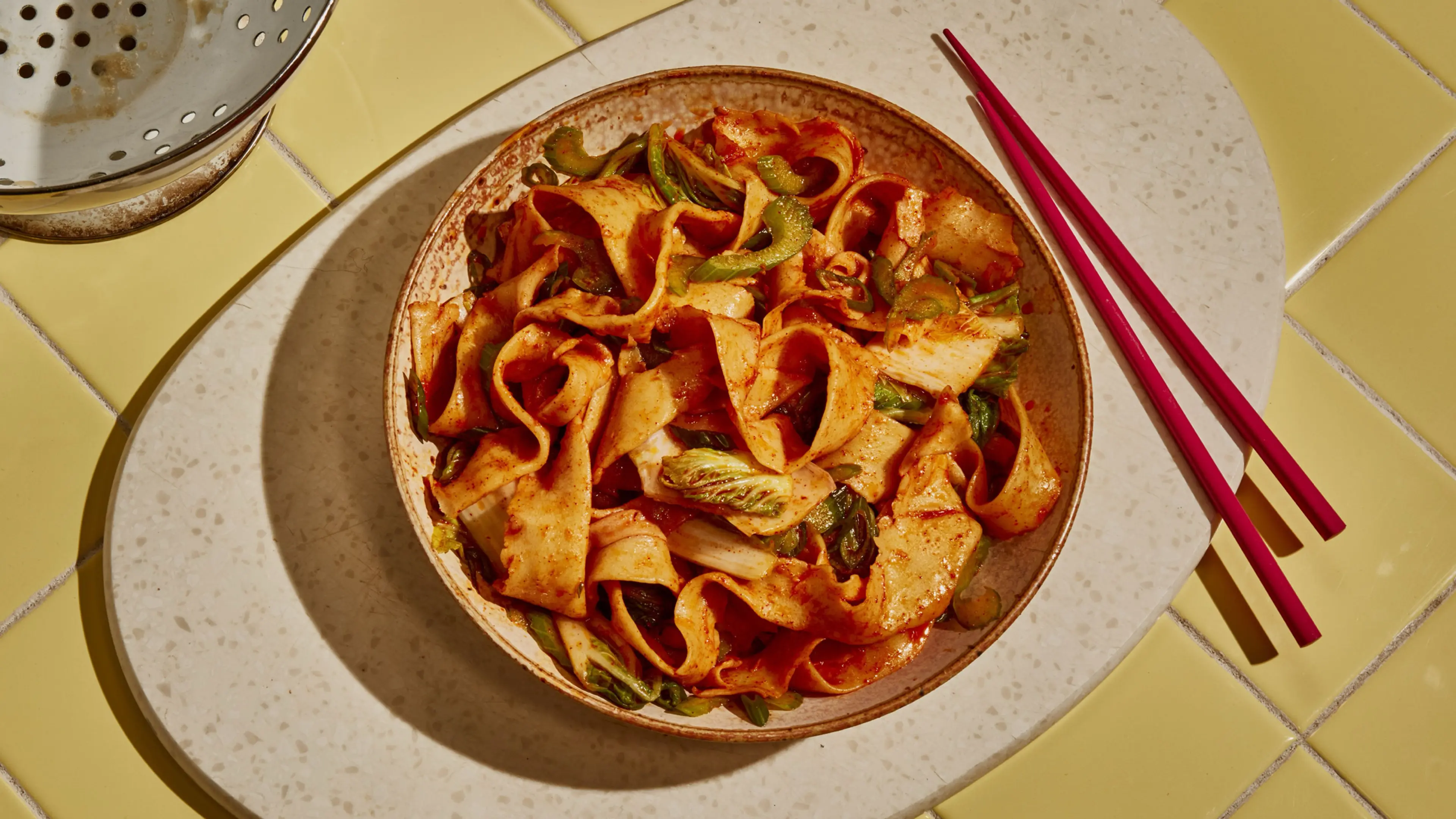 Biang Biang Noodles With Hot Spiced Oil