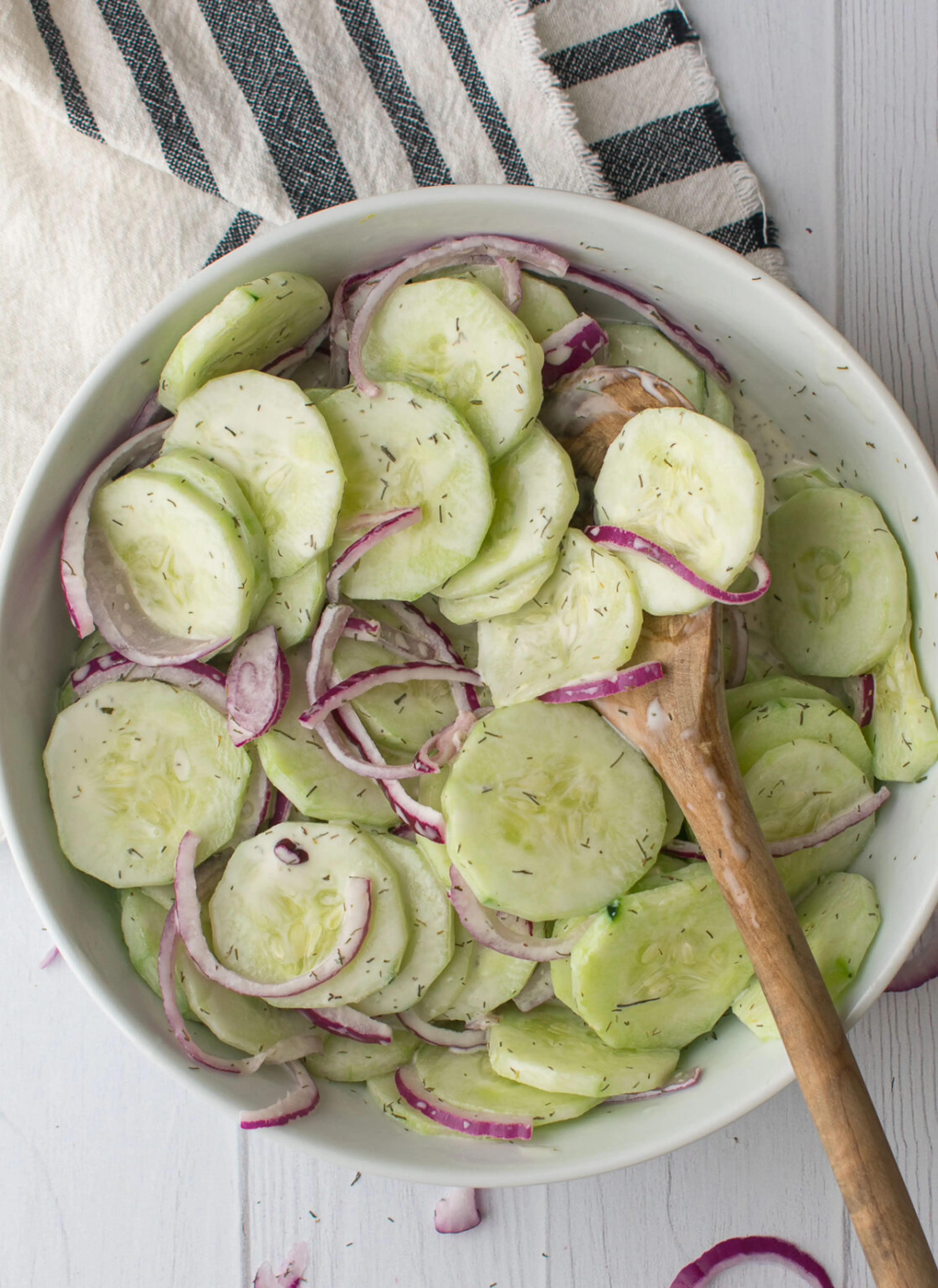 Mayonnaise Cucumber Salad