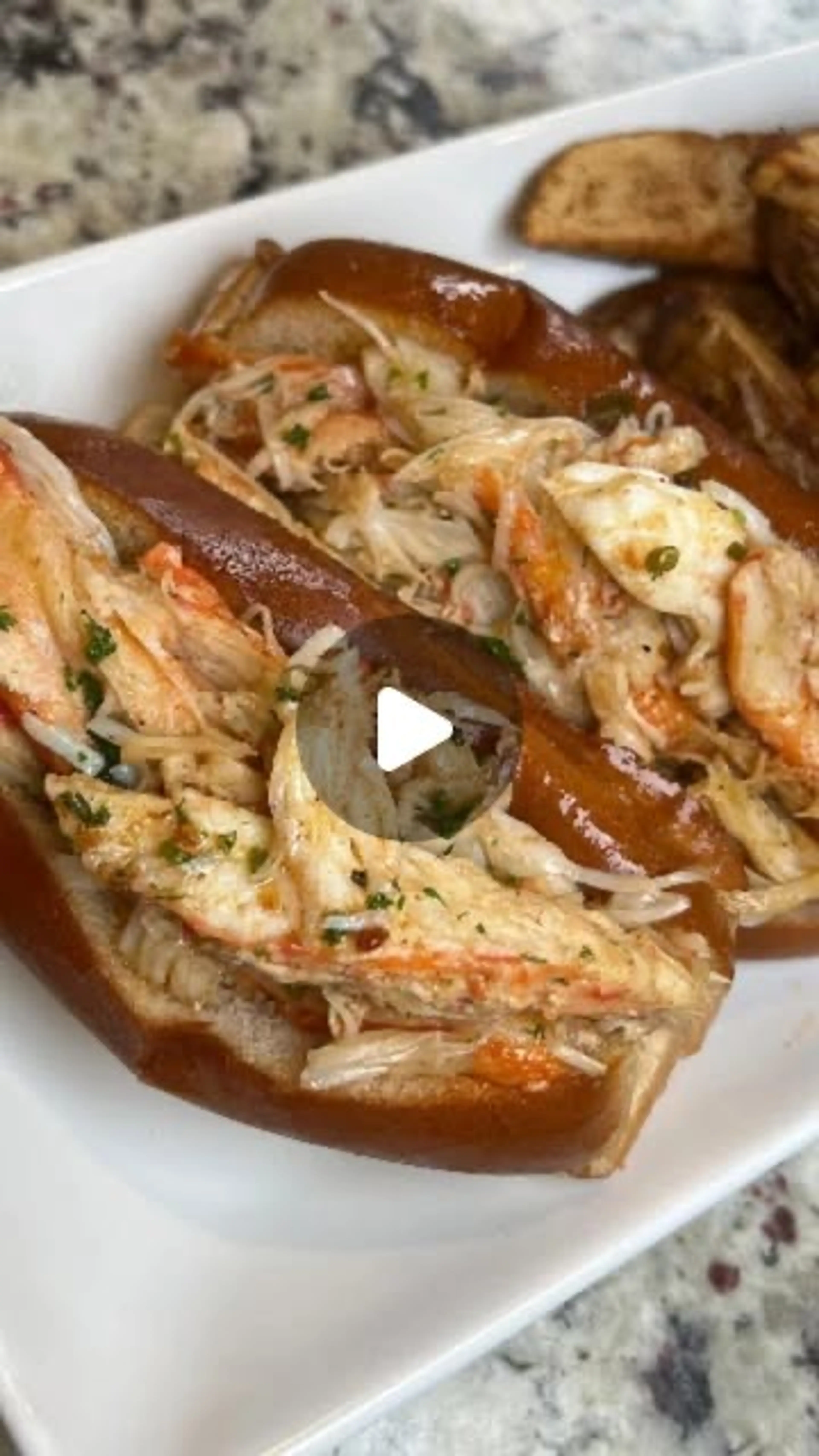 Garlic Butter Crab Rolls