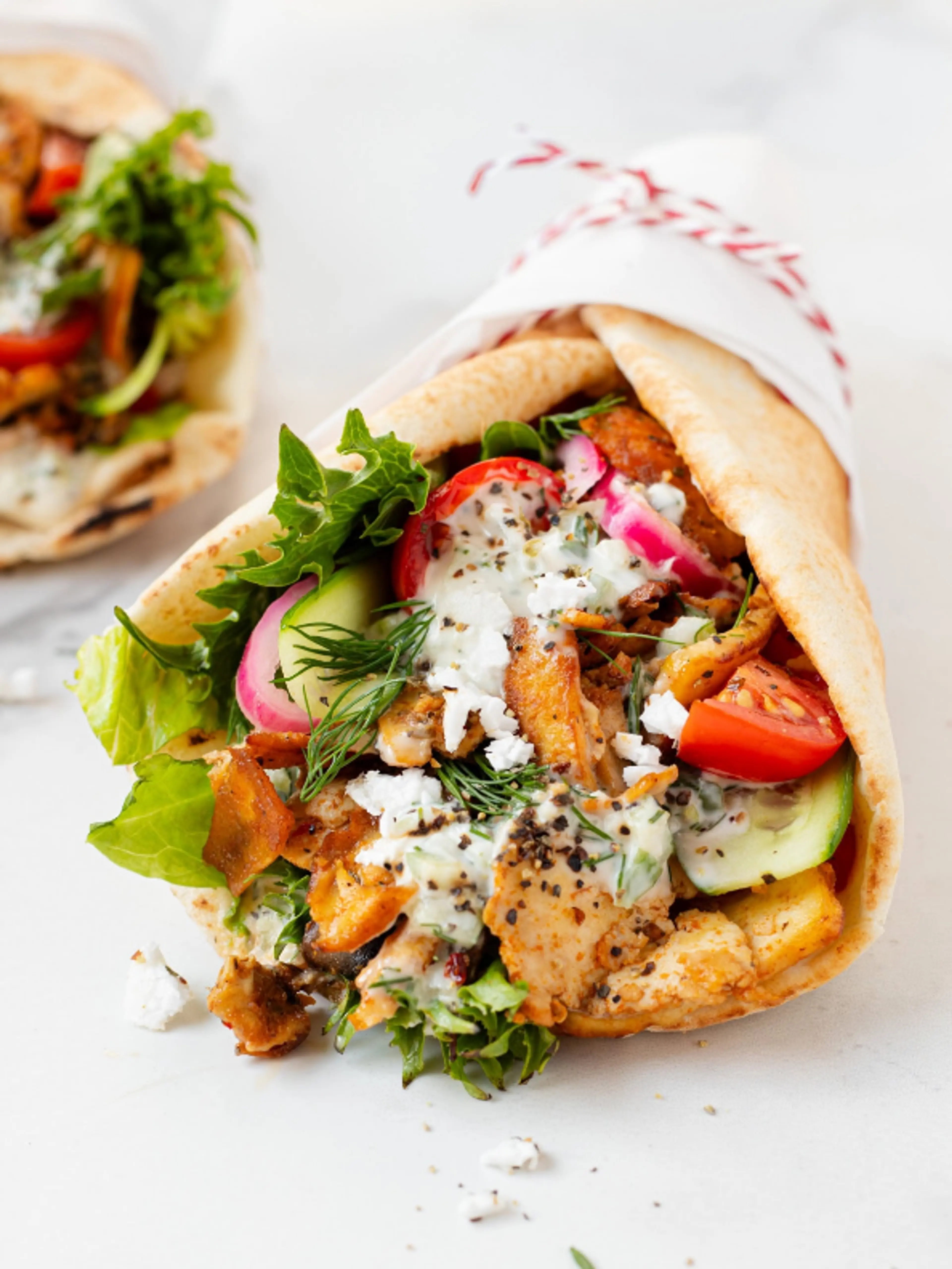 Epic Vegan Gyros with Tzatziki
