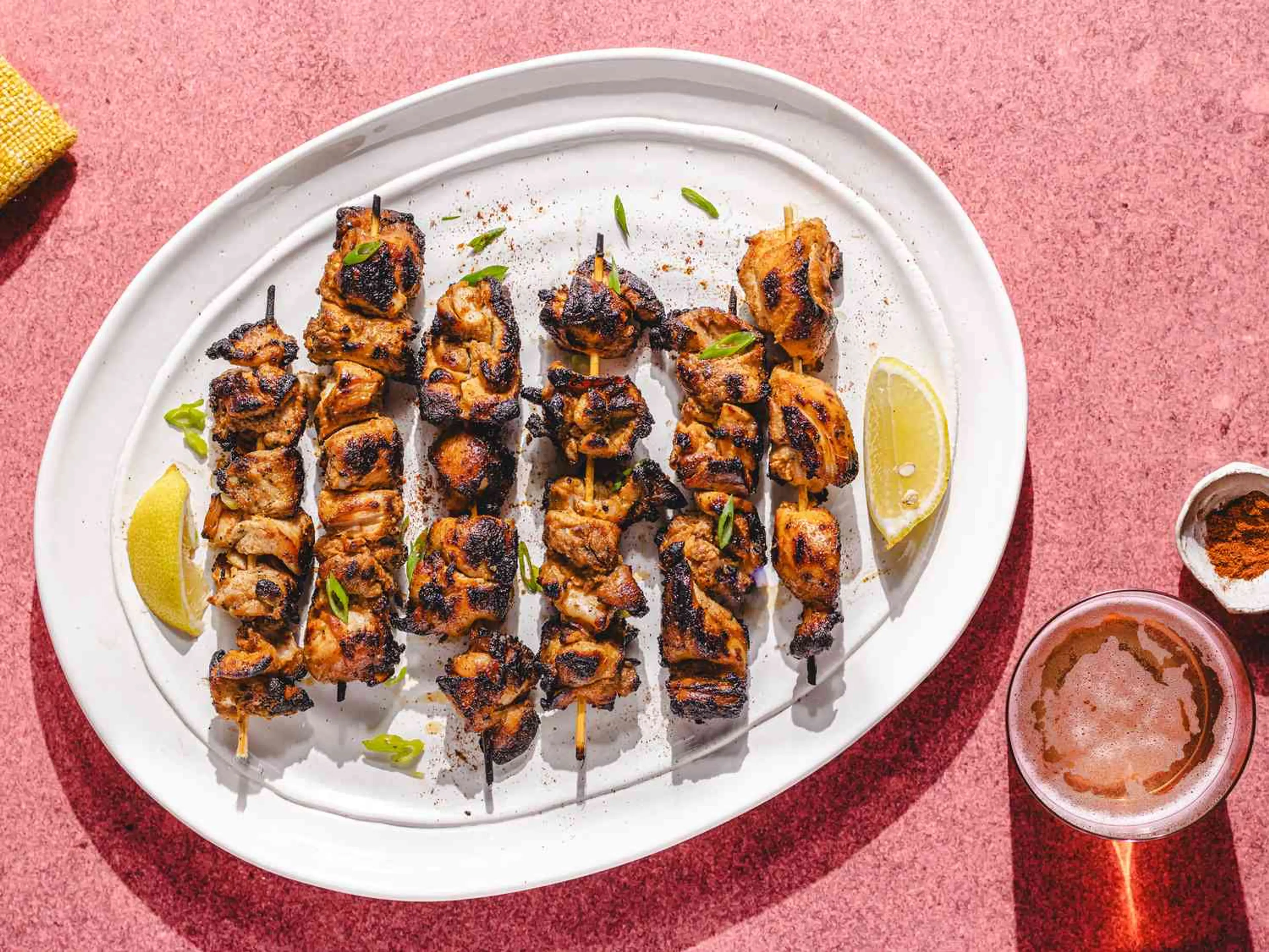 Smoky and Spicy Yogurt Marinated Chicken Kebabs