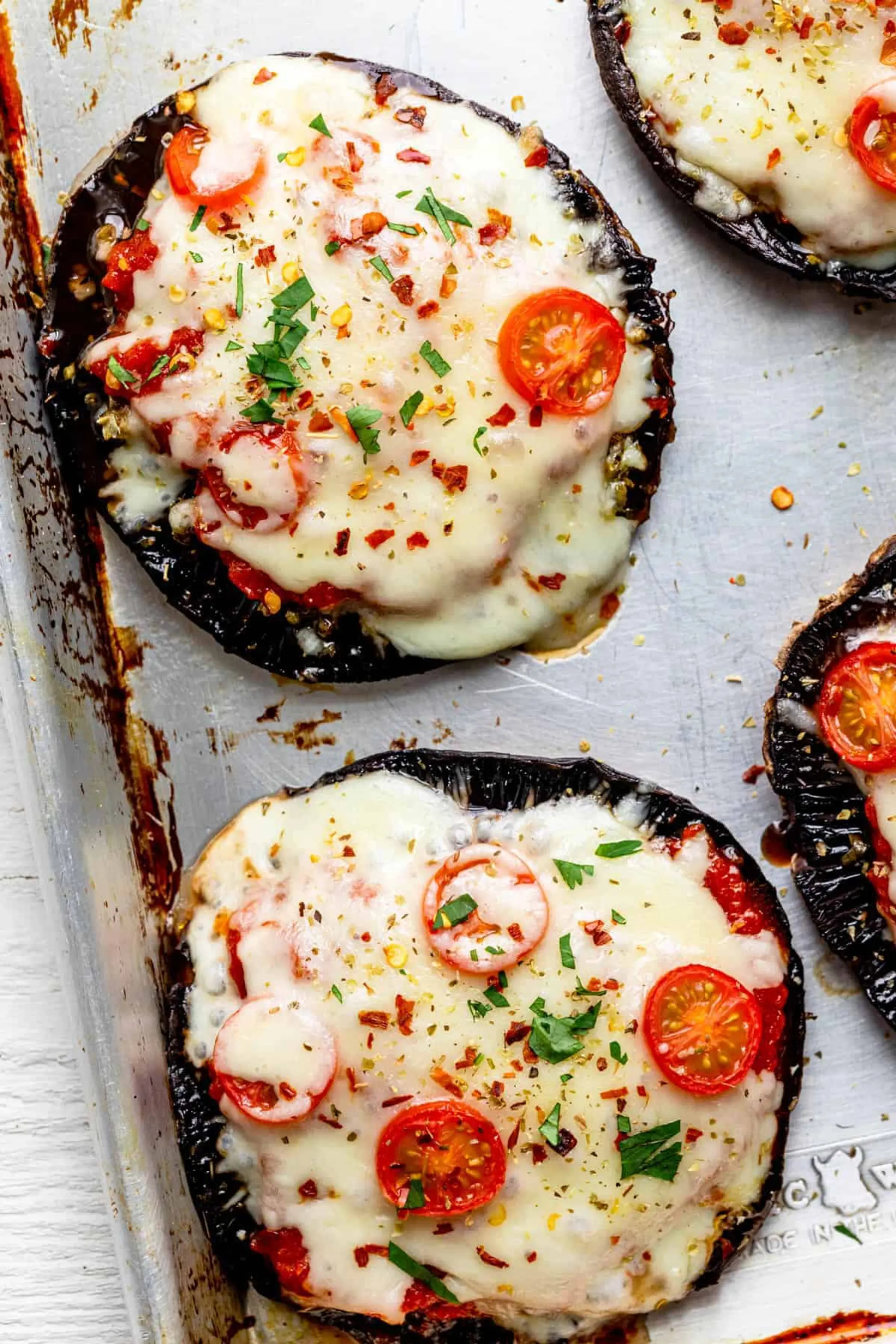 Portobello Mushroom Pizzas