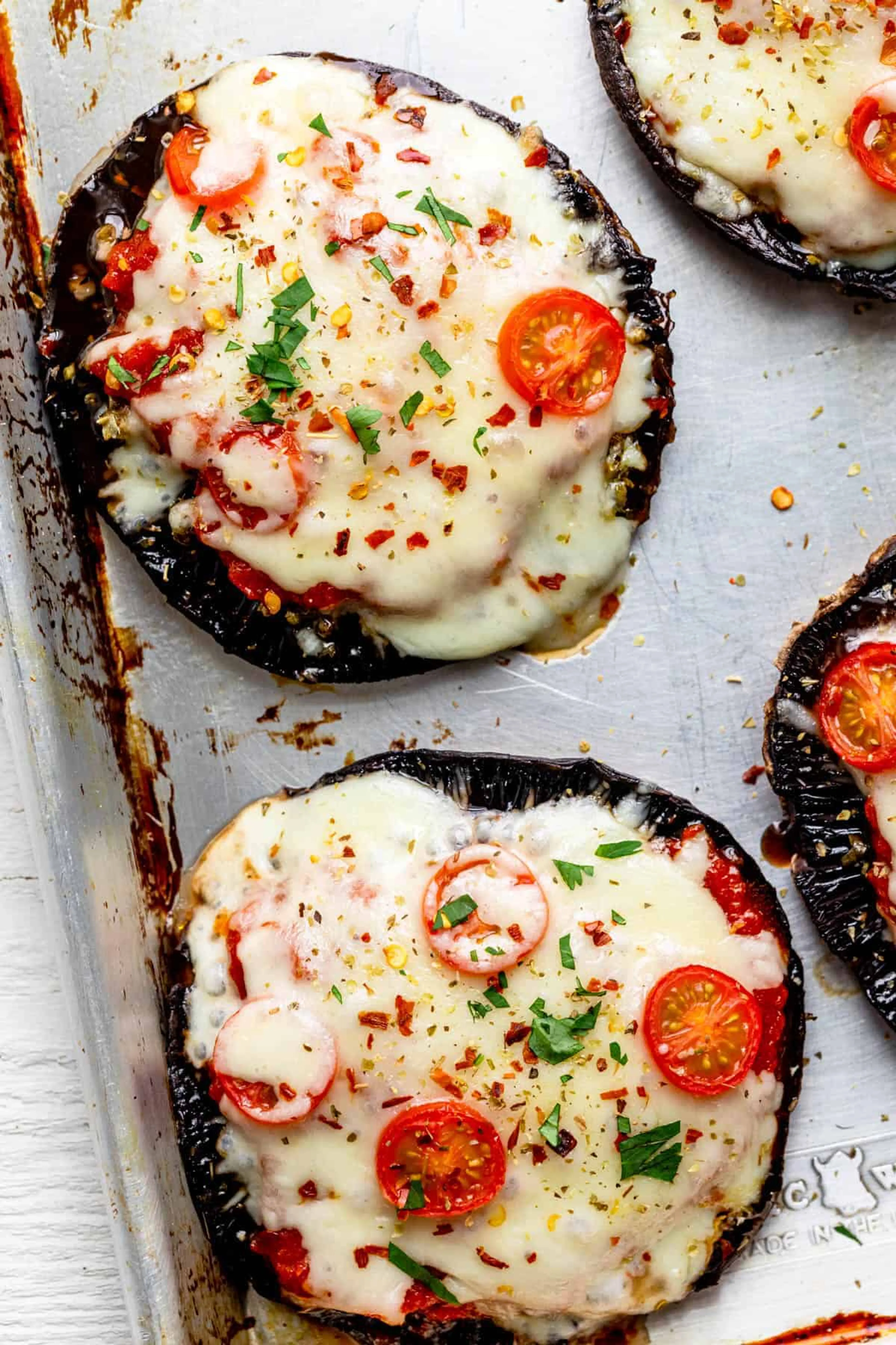 Portobello Mushroom Pizzas