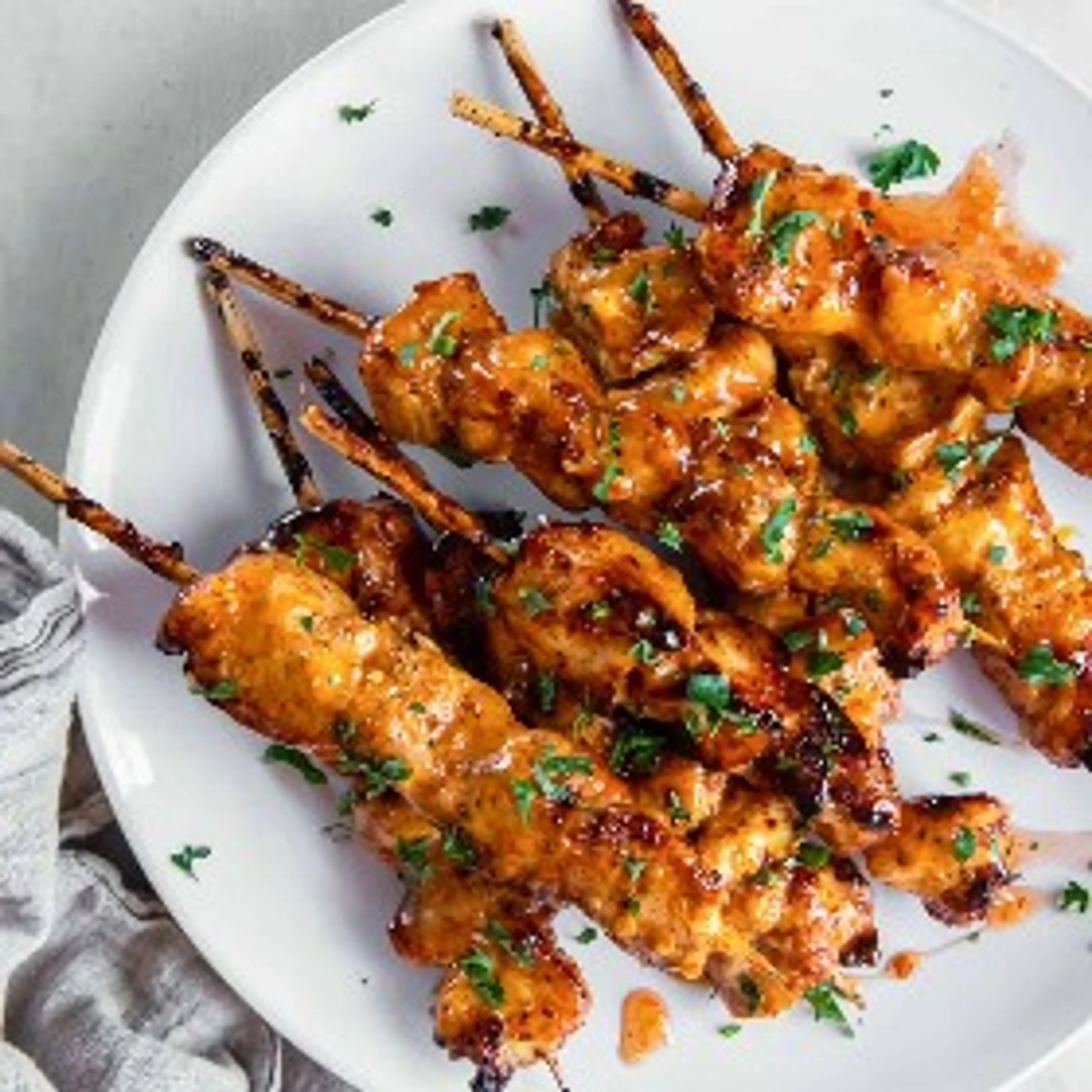 Bang Bang Chicken Skewers