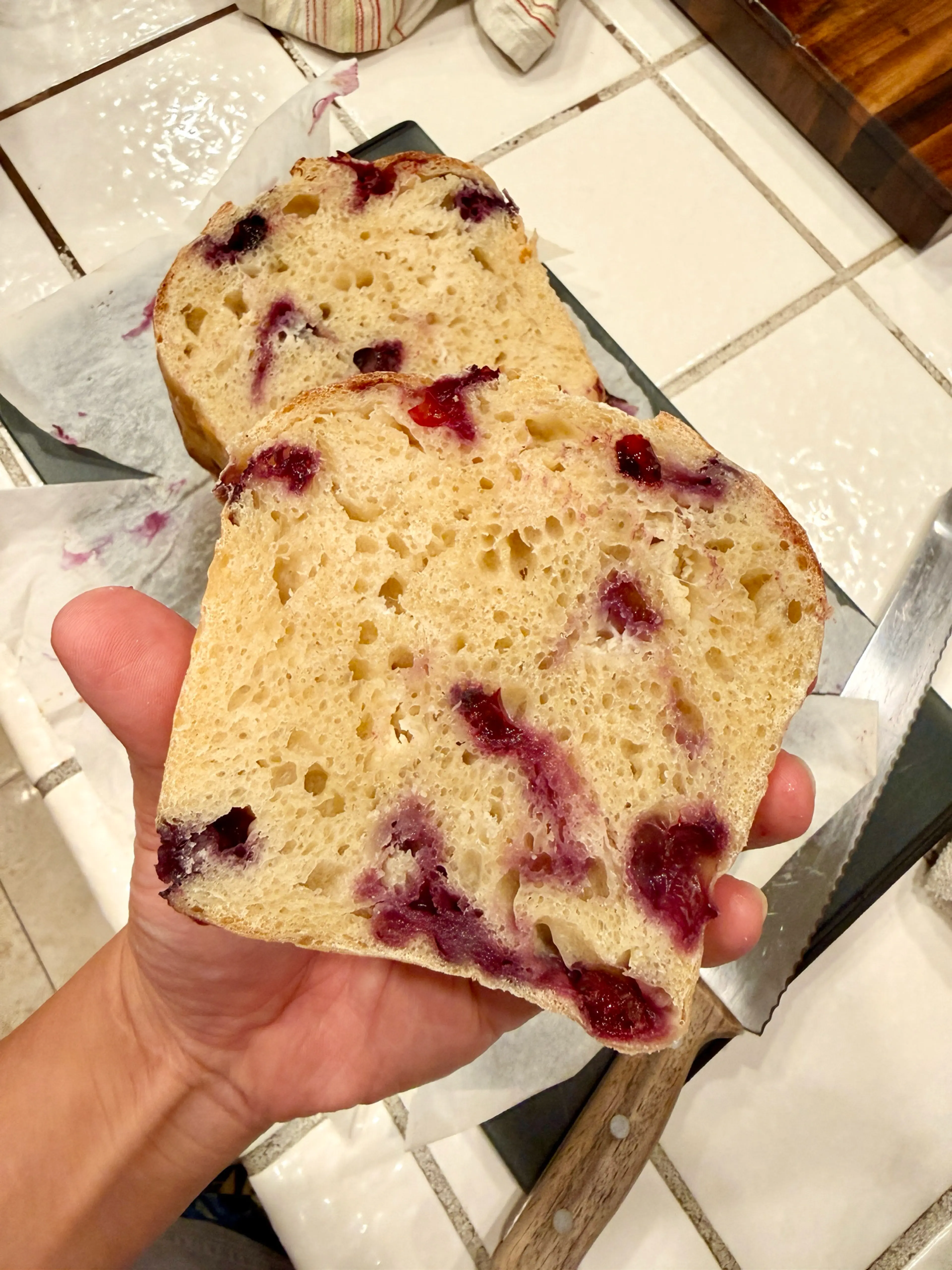 Lemon Blueberry Sourdough Loaf - @hifisamurai