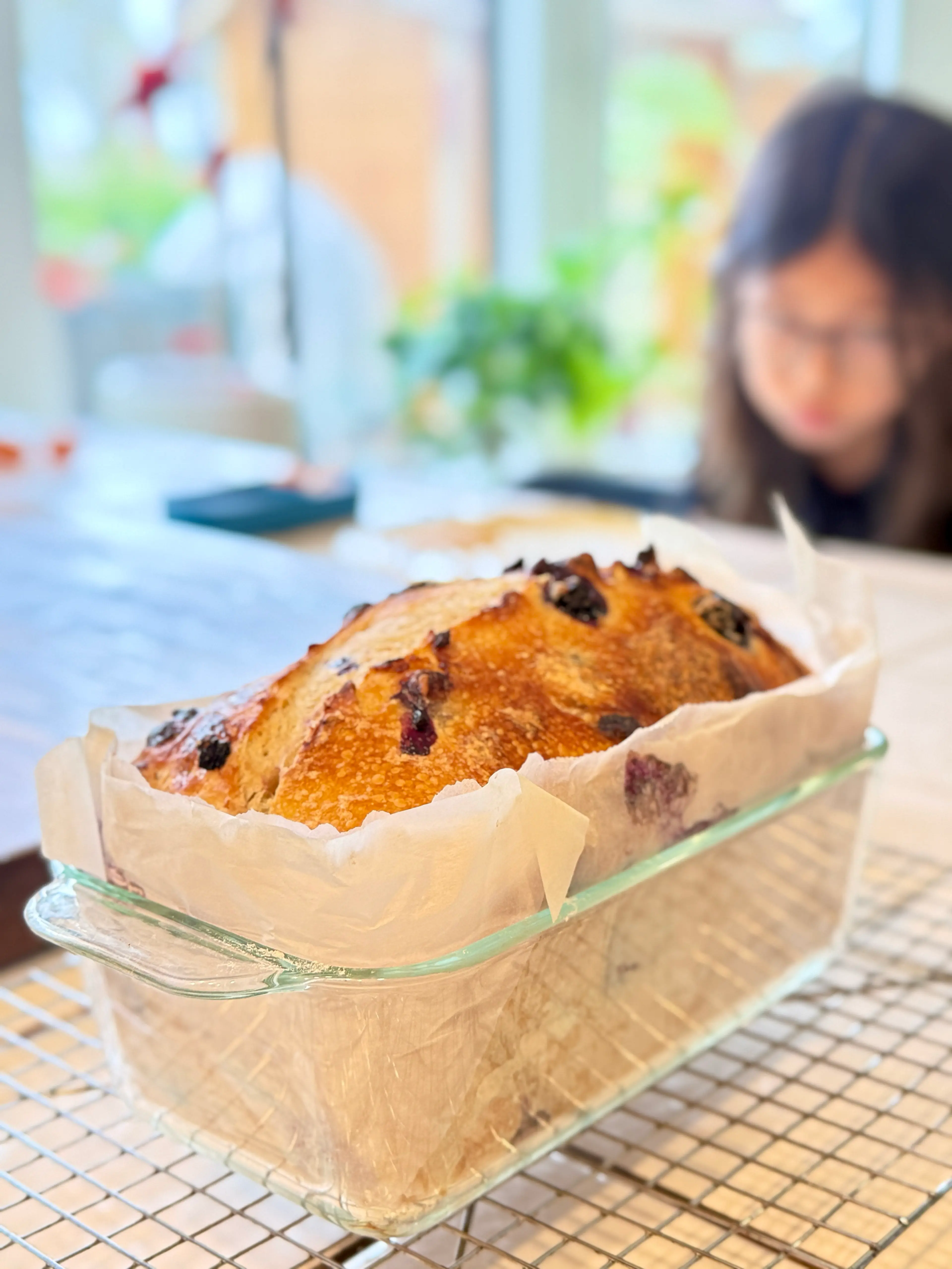 Lemon Blueberry Sourdough Loaf - @hifisamurai