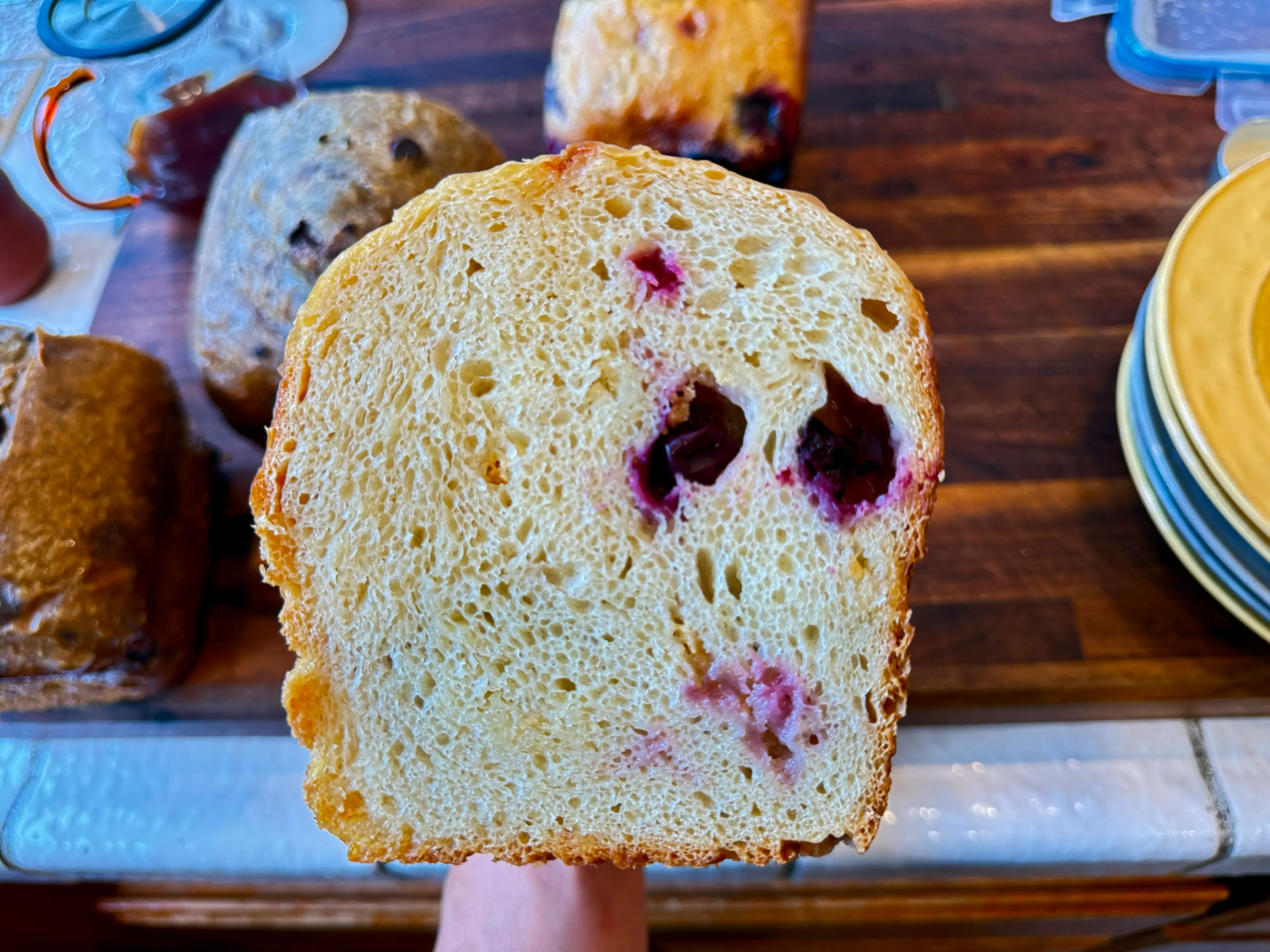 Lemon Blueberry Sourdough Loaf - @hifisamurai
