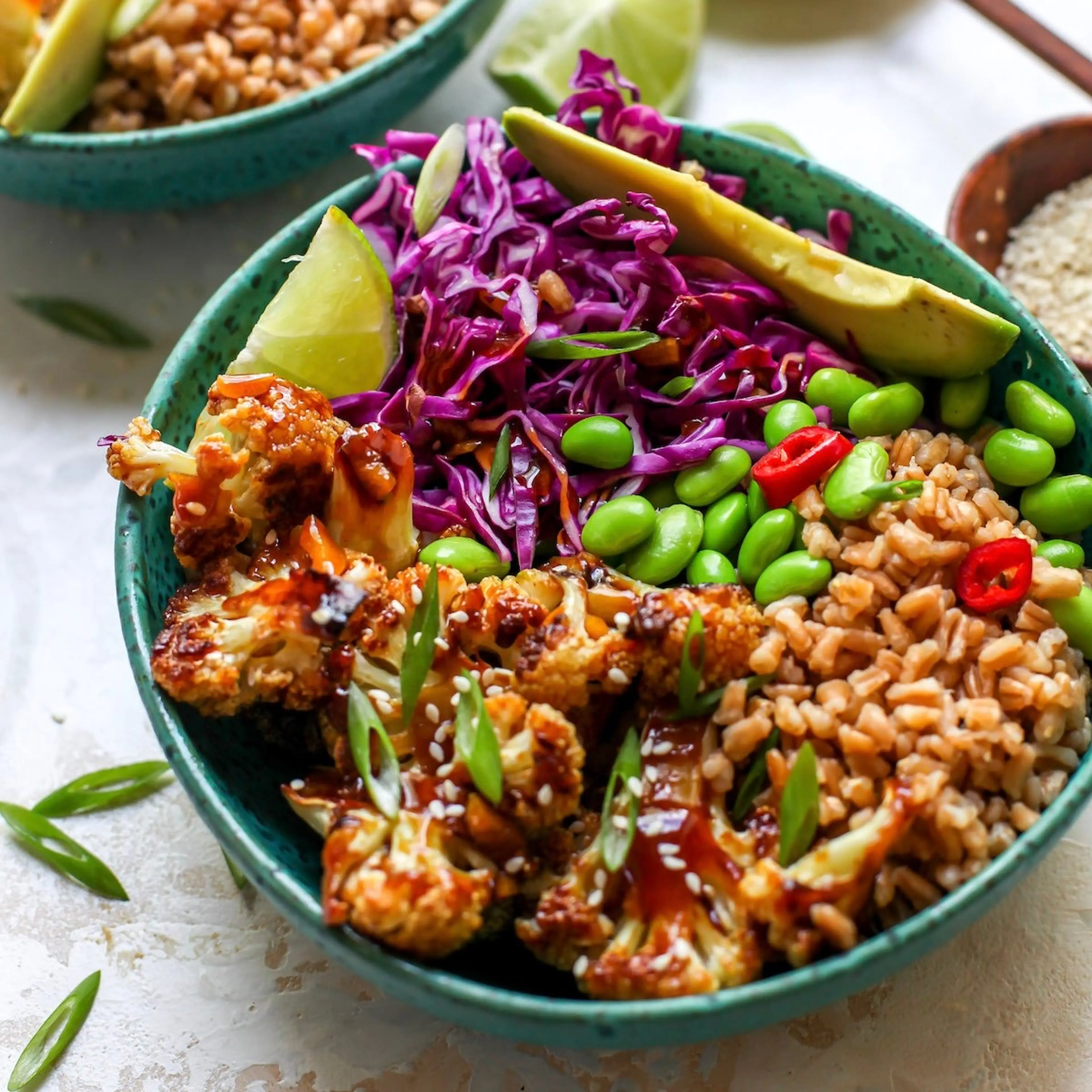 Teriyaki Cauliflower Power Bowls