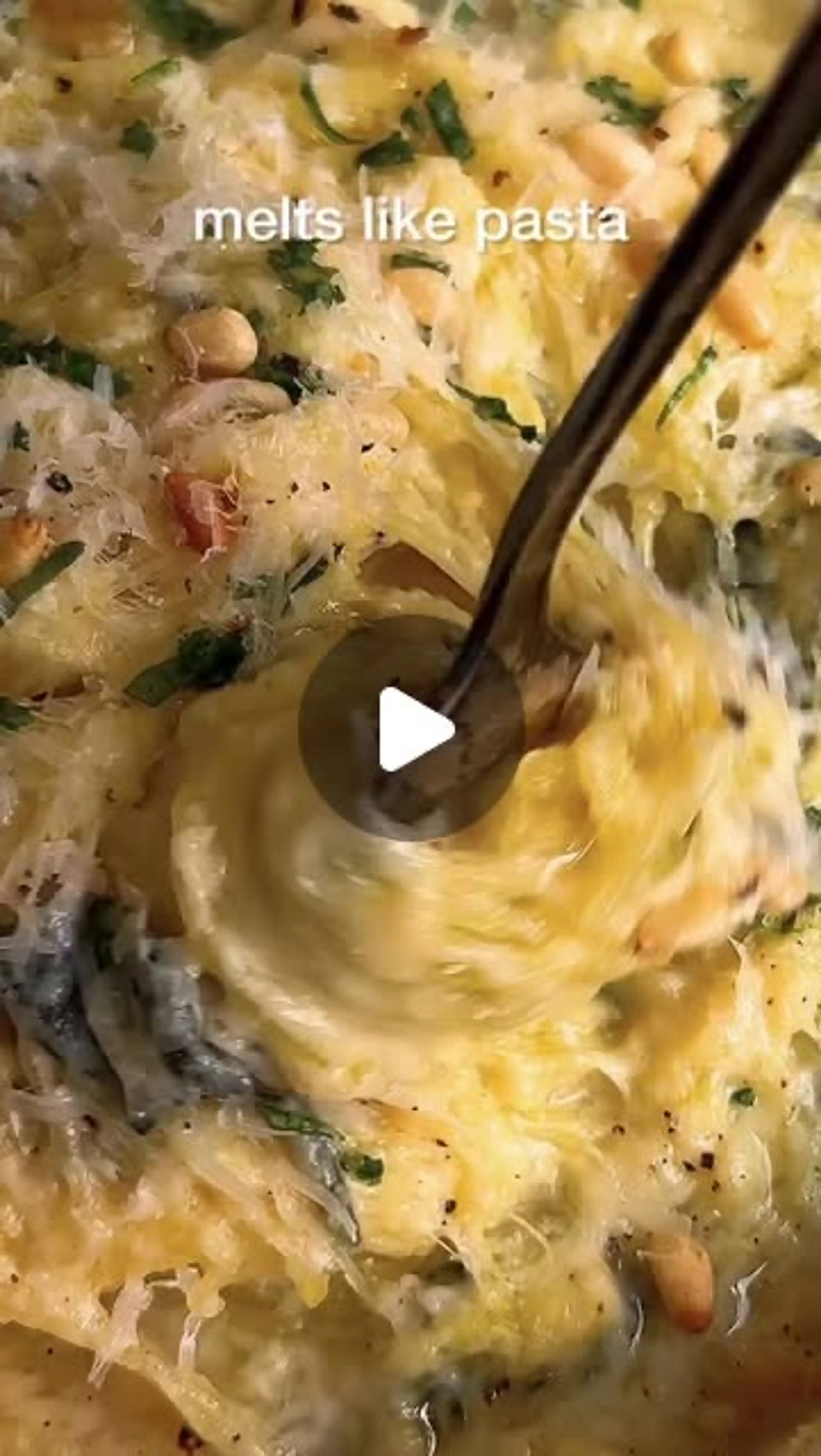 Creamy (high Protein) Spinach Pie Spaghetti Squash! This Is