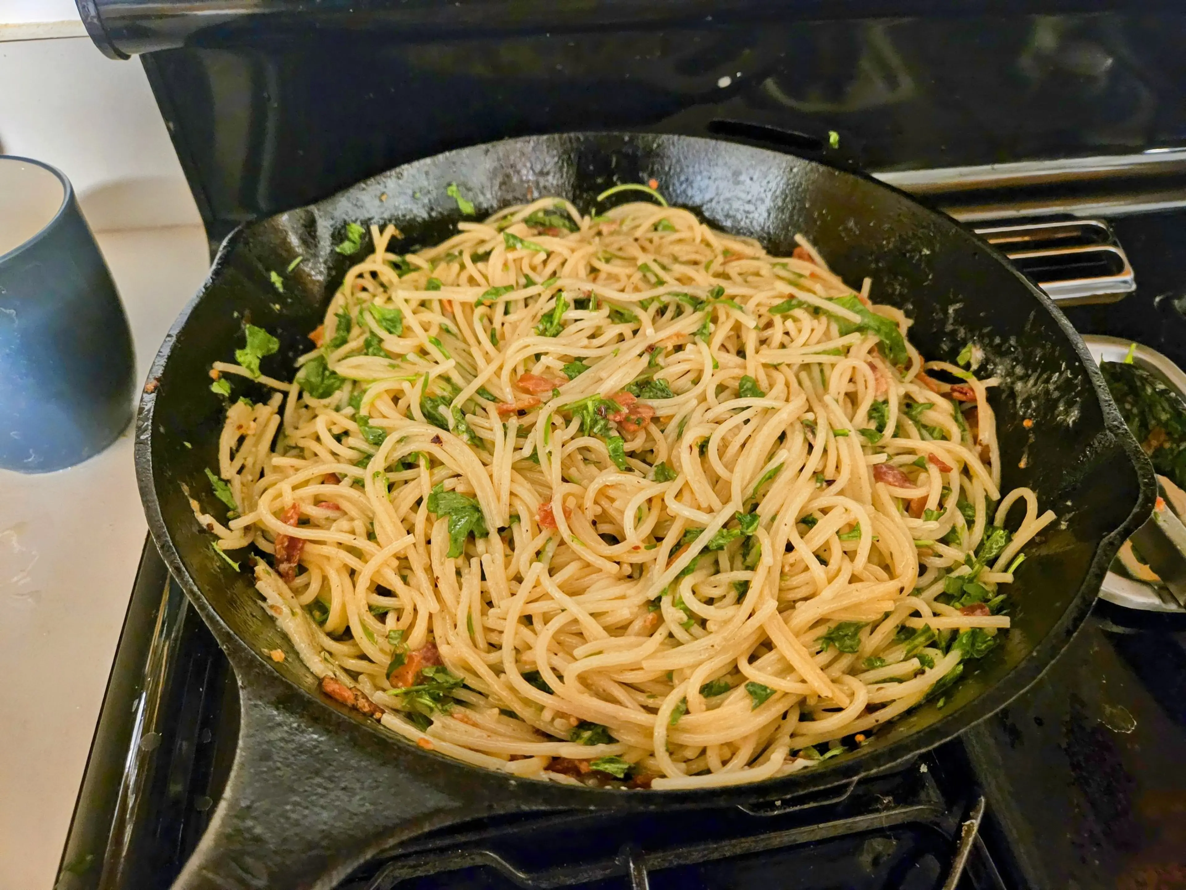 Lemon Arugula Cacio e Pepe