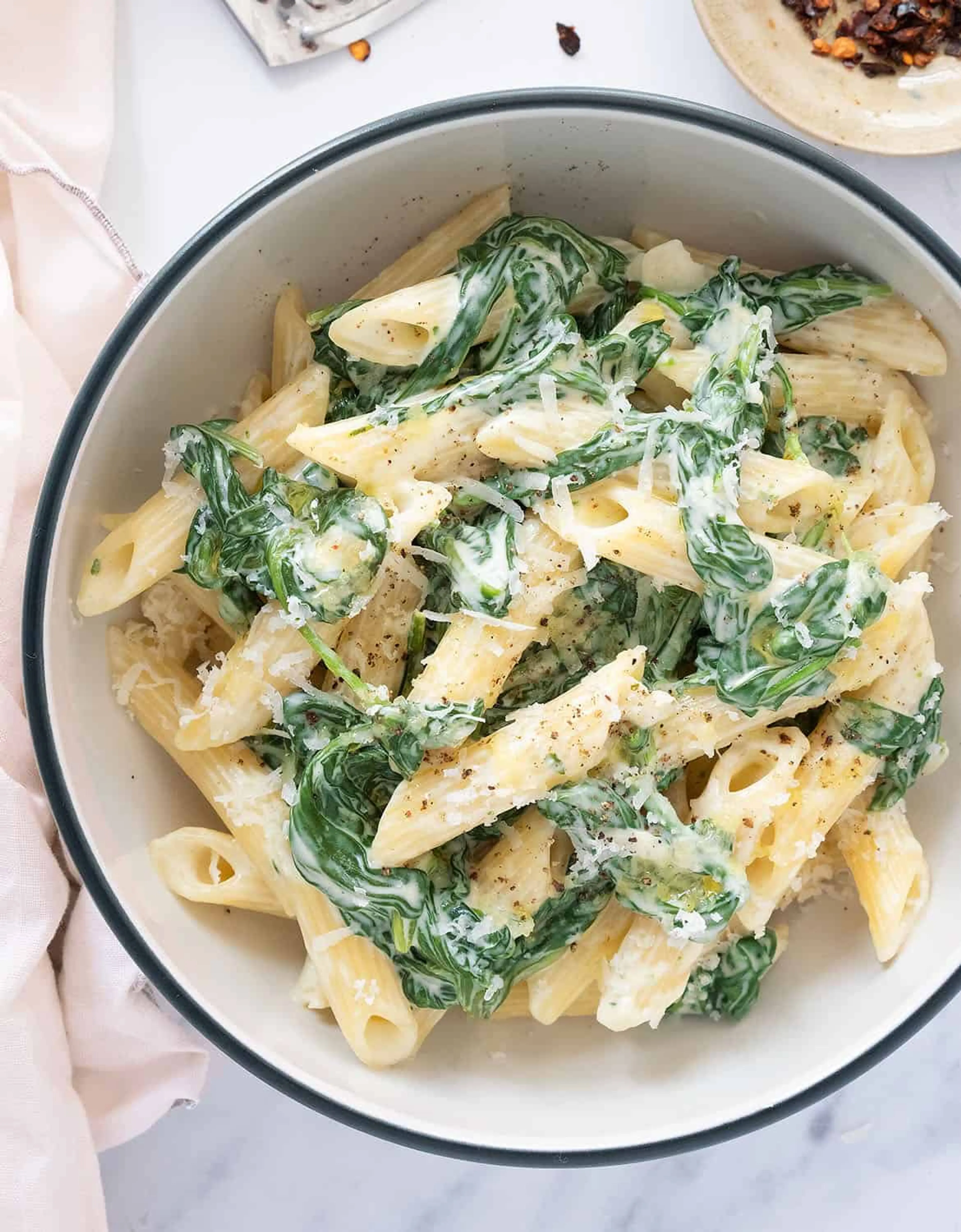 Spinach pasta