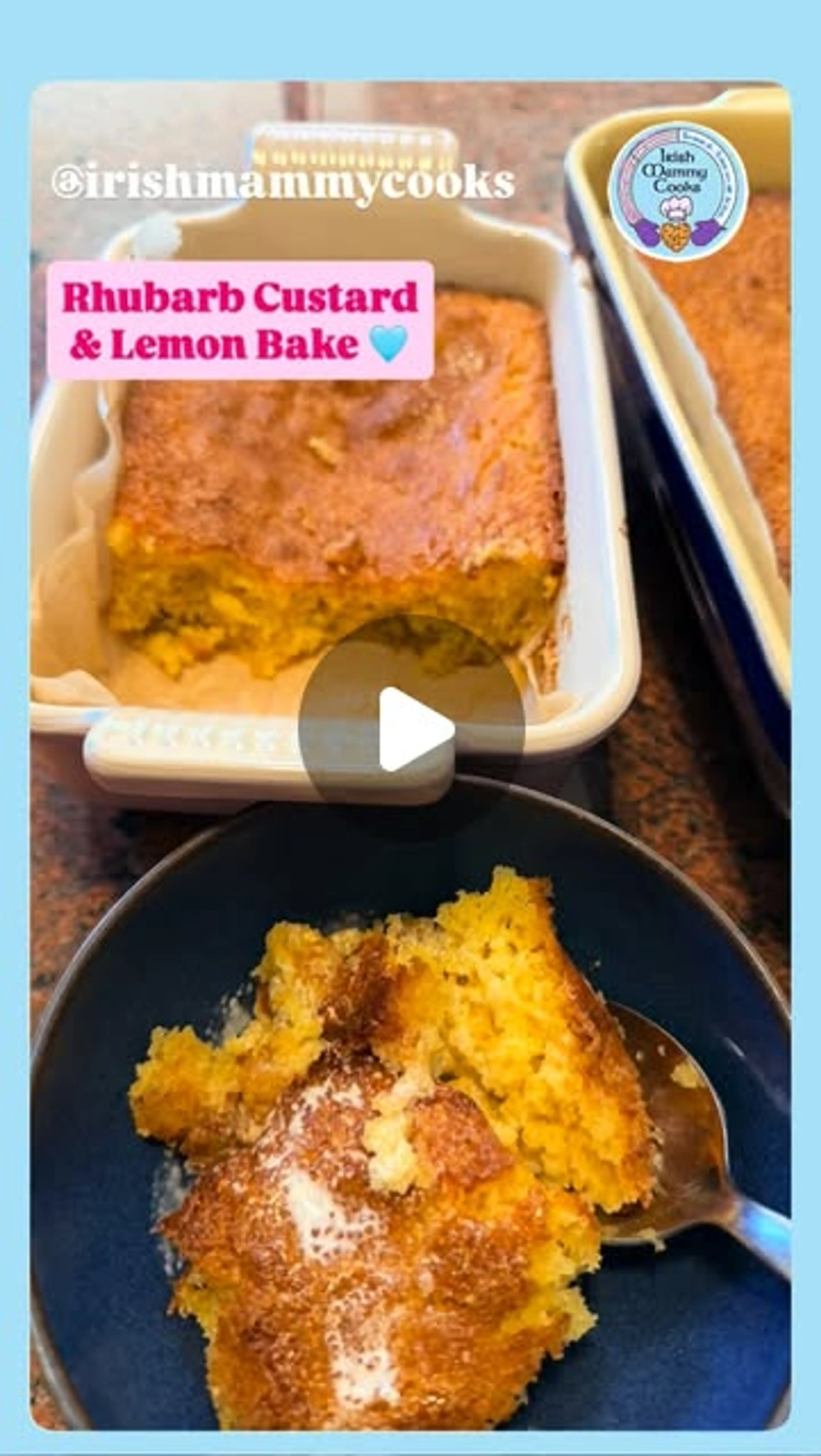 Rhubarb Lemon Pudding