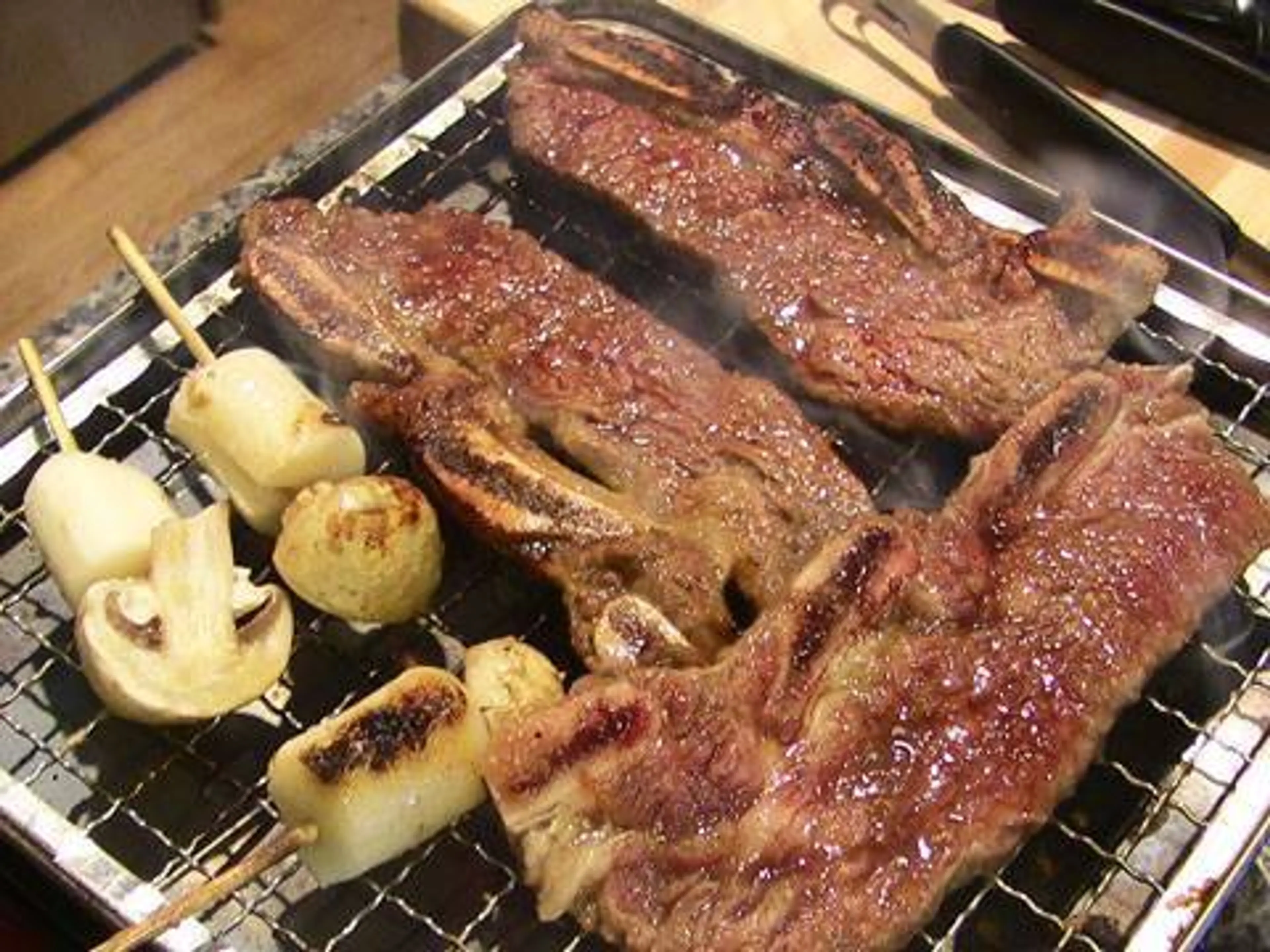LA galbi (LA style grilled beef short ribs)