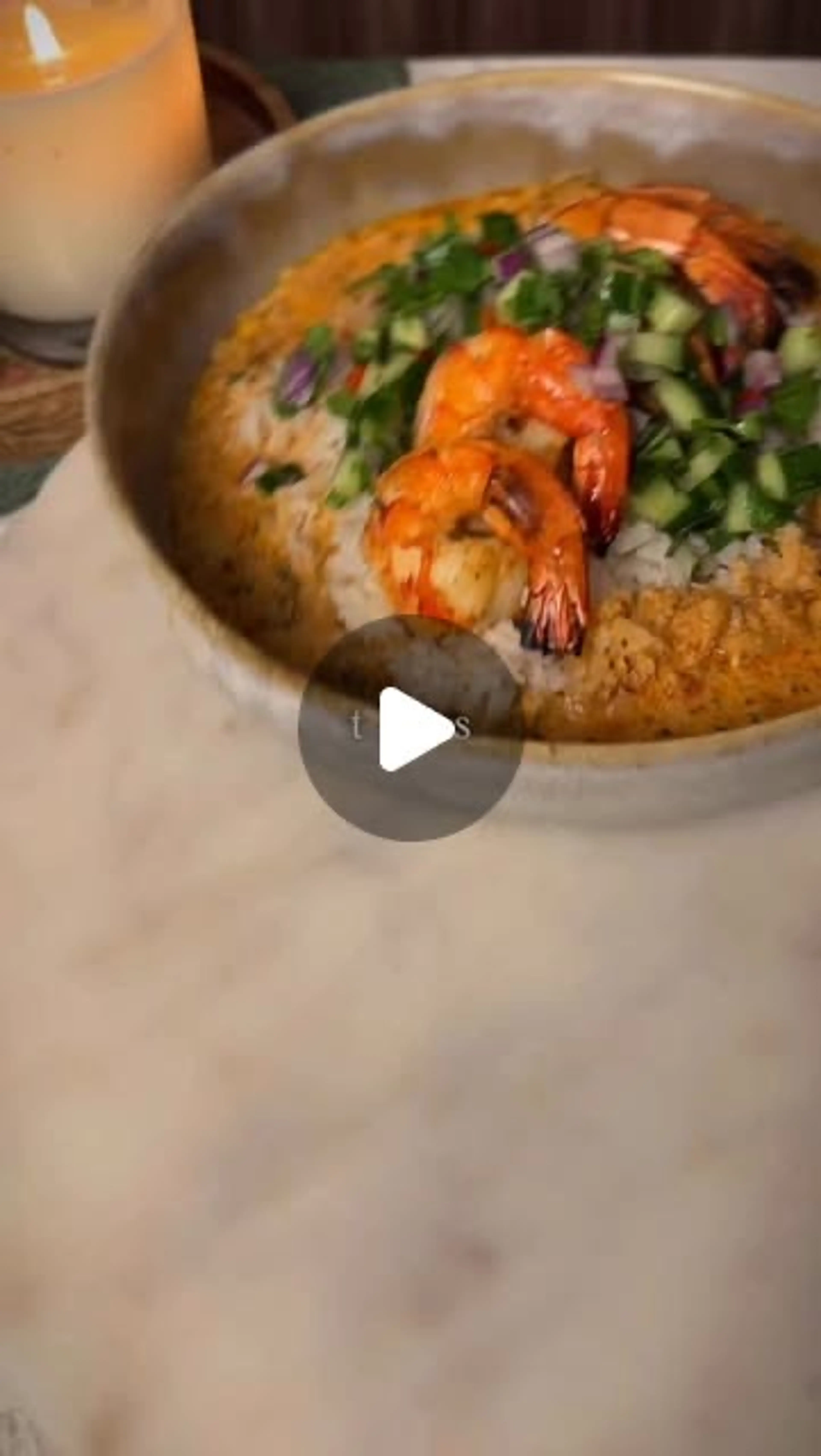 Creamy Cajun Blackened Shrimp or Chicken Bowl
