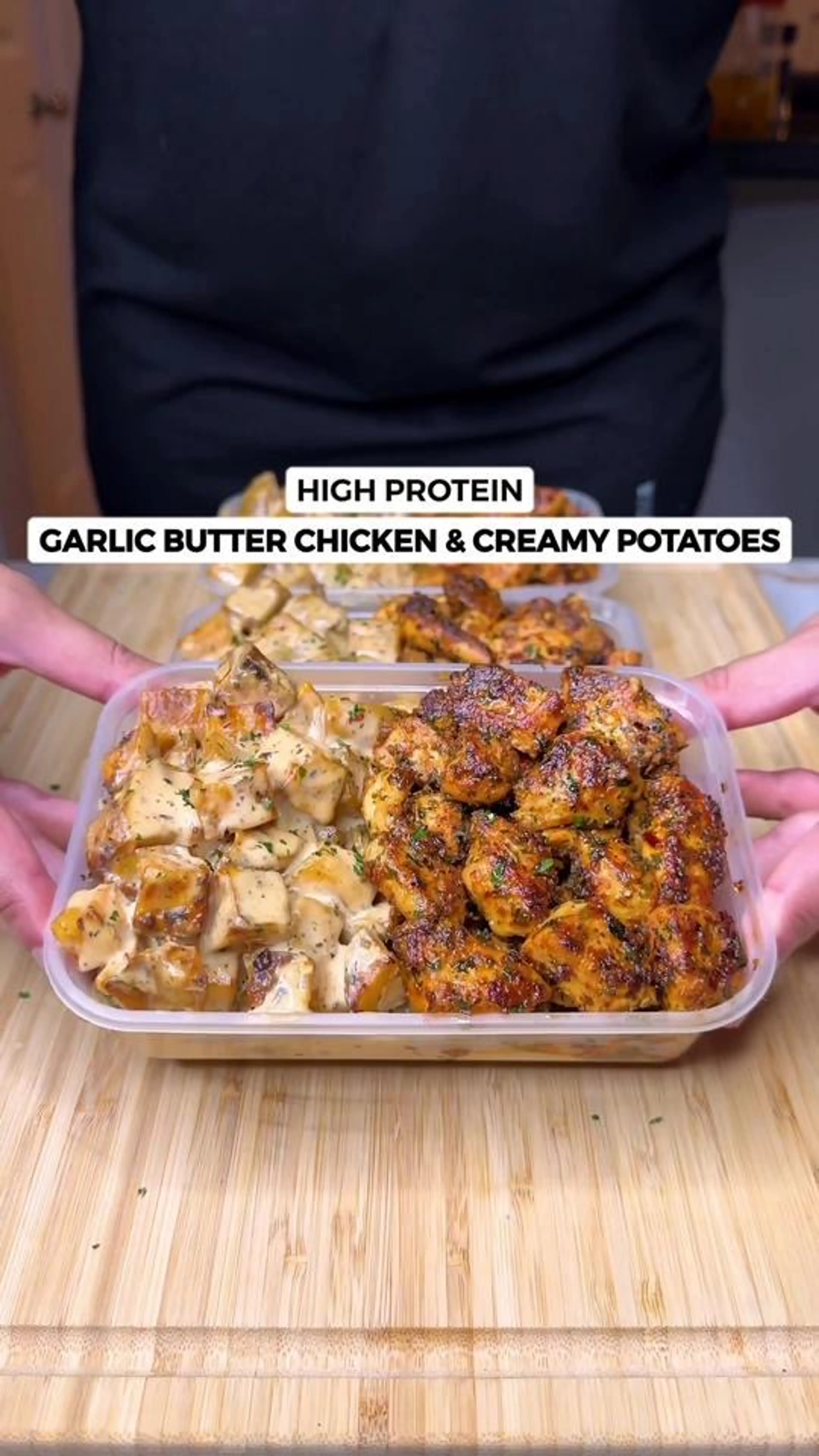 High Protein Garlic Butter Chicken & Creamy Potatoes! Only 5