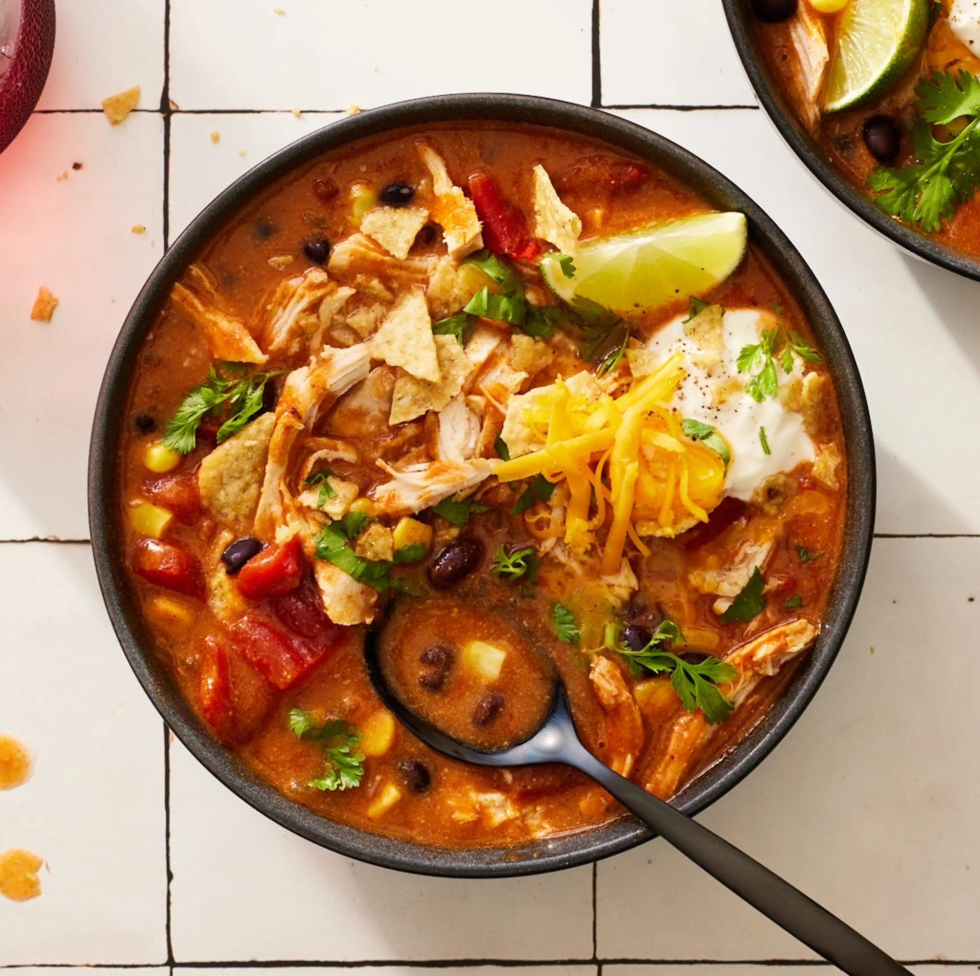 Crock-Pot Chicken Enchilada Soup