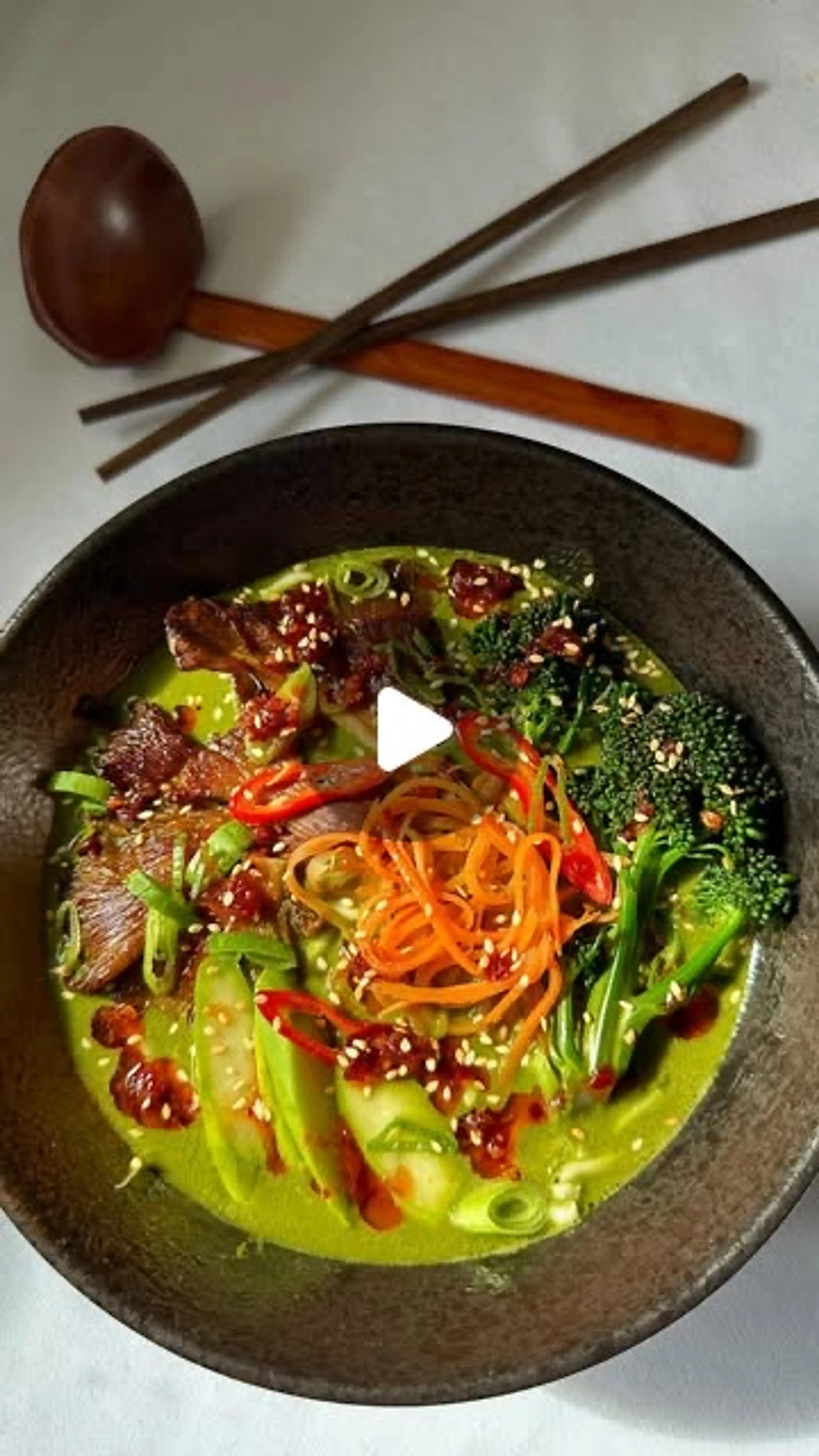 Thai Green Noodle Soup
