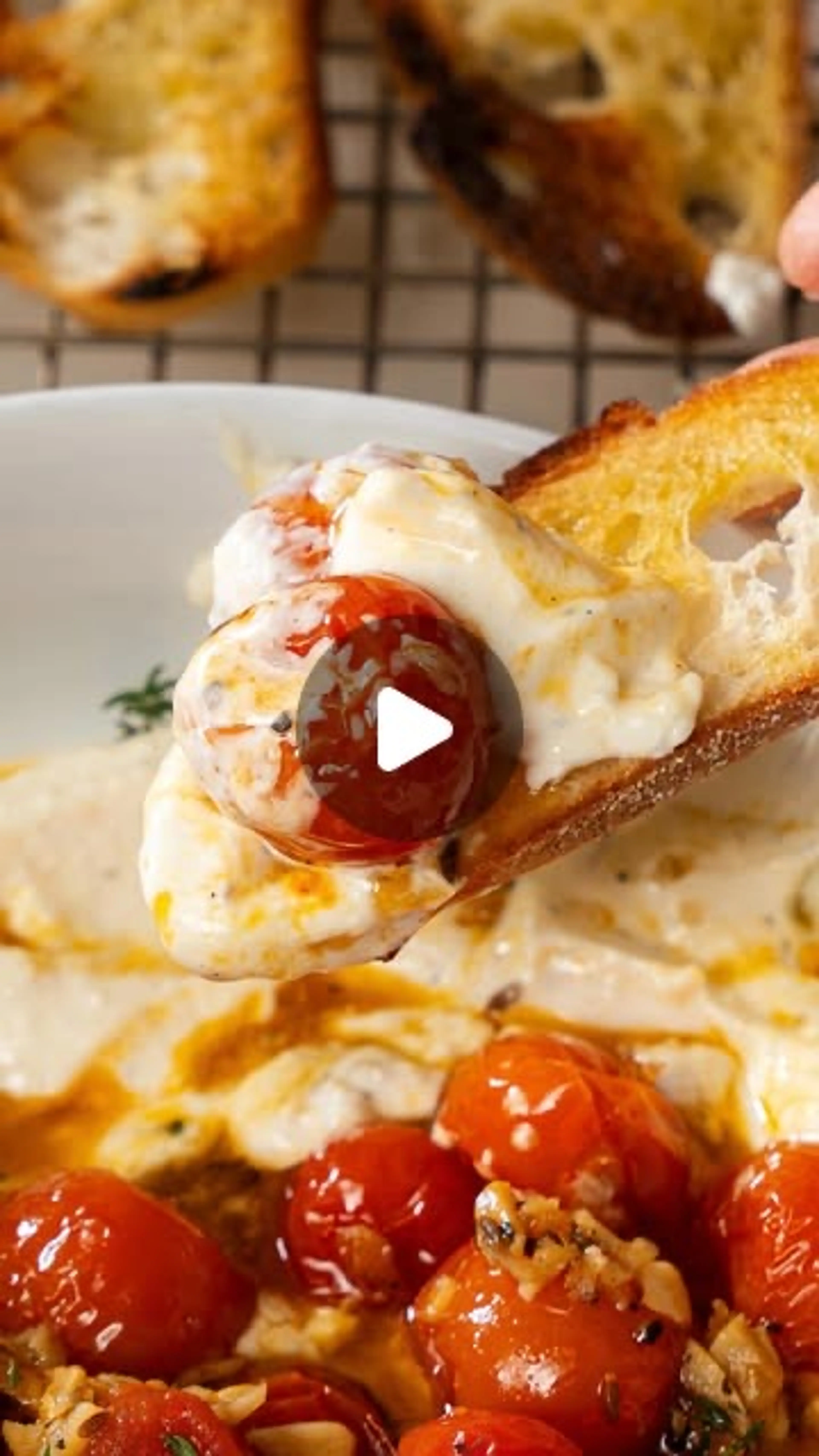 Creamy Feta Dip with Blistered Tomatoes “holiday Appetizers”