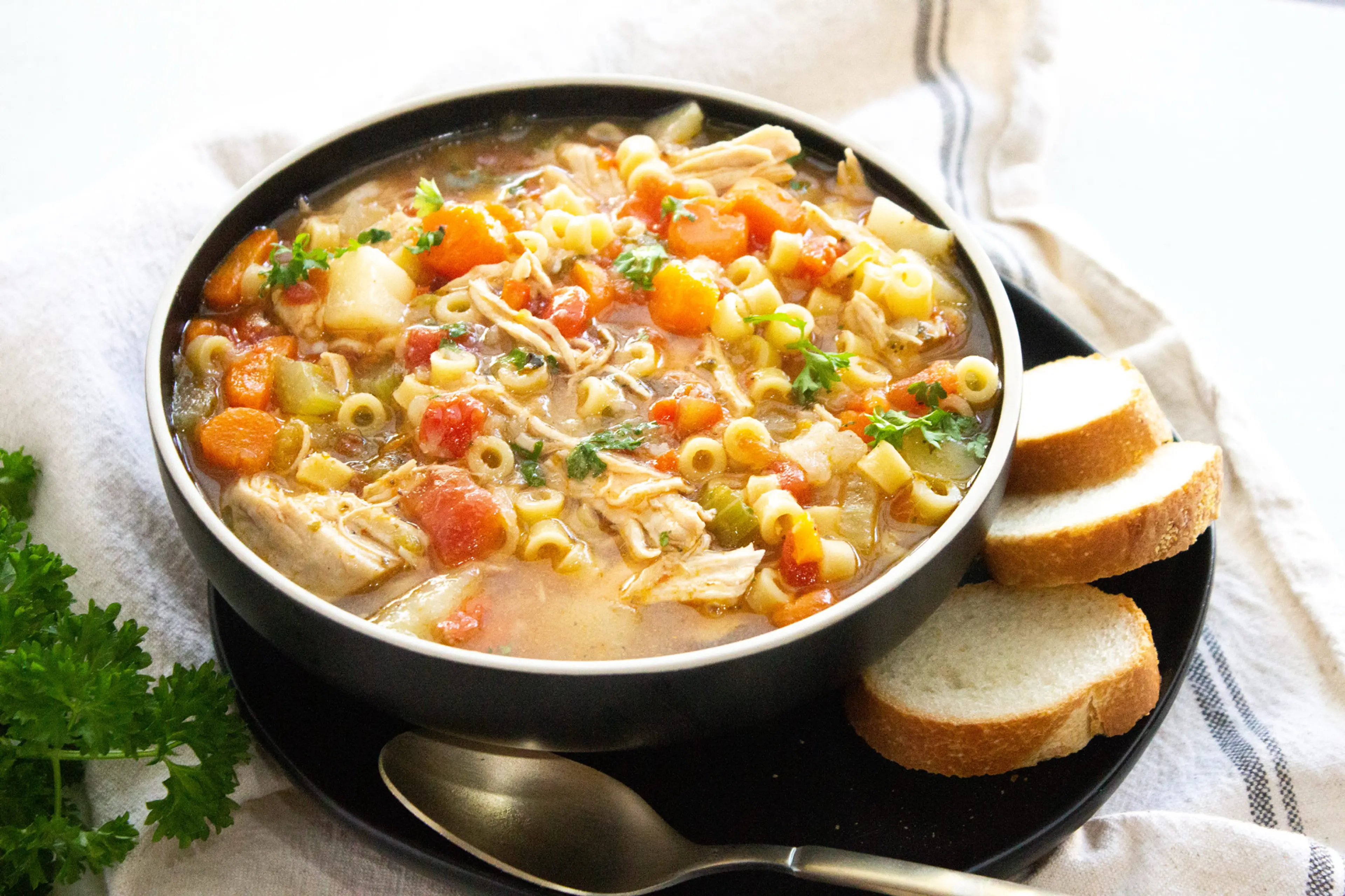 Carrabba's Spicy Sicilian Chicken Soup (Aka: Mama Mandola's