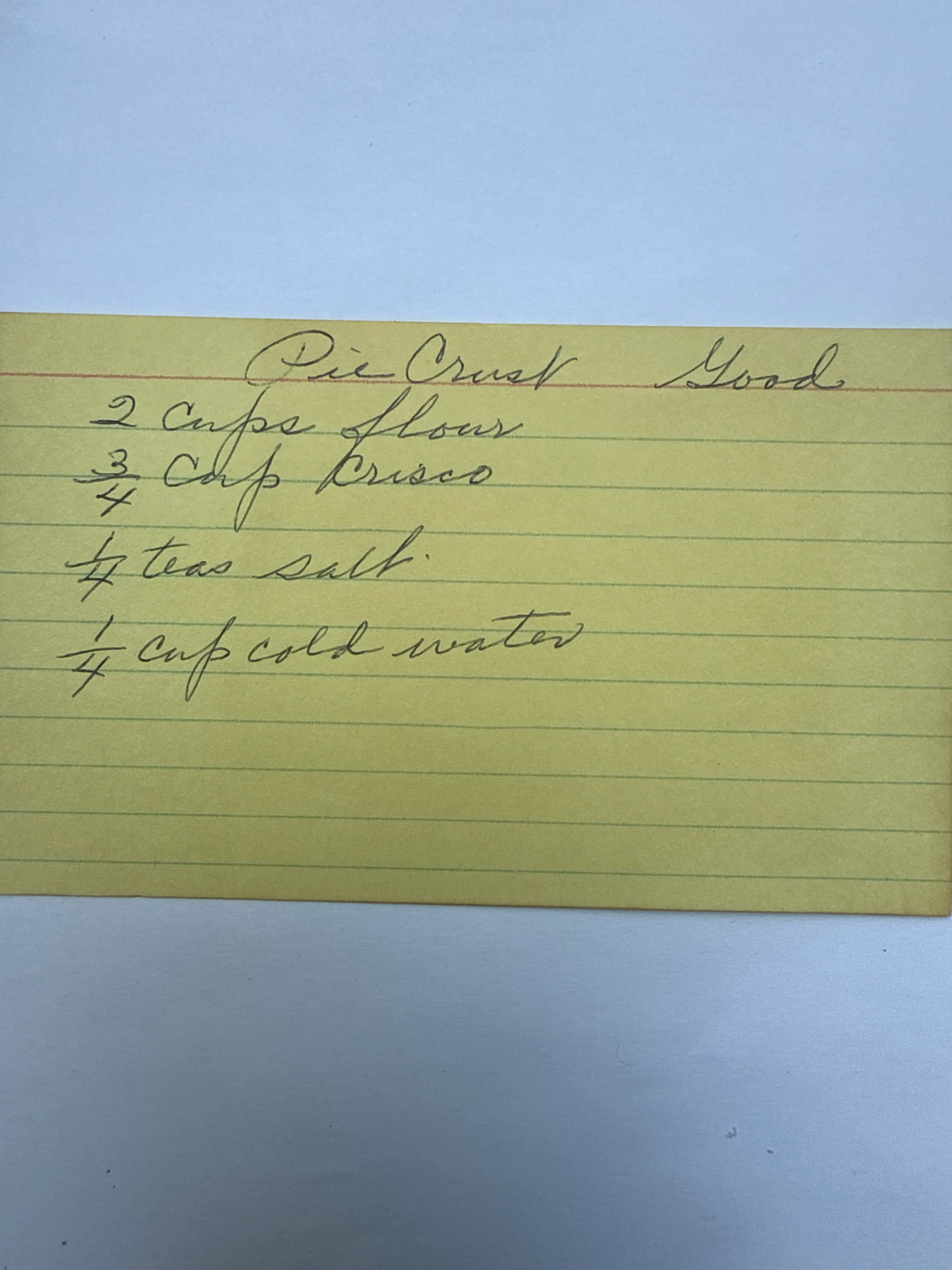 Pie Crust (good)
