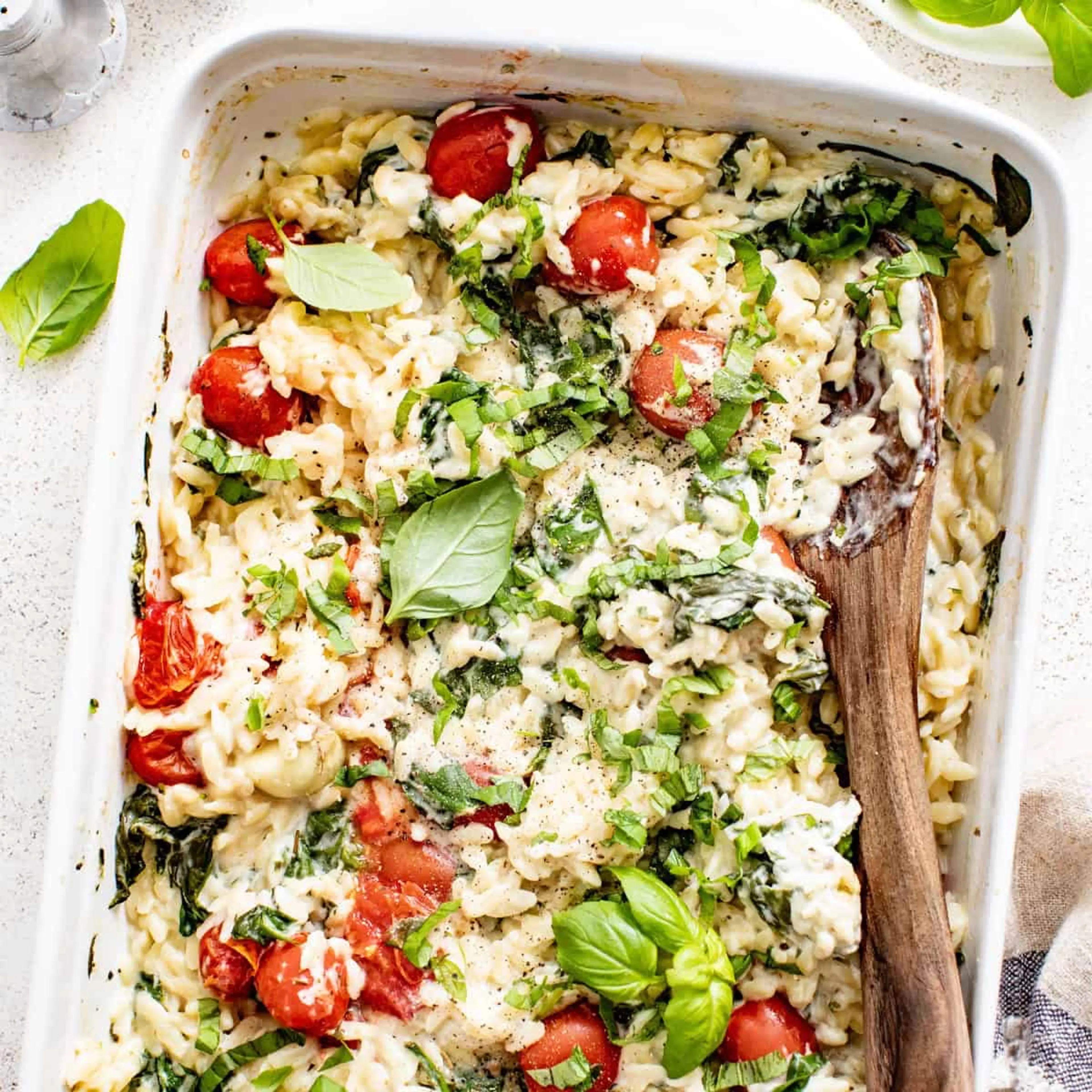 Boursin Orzo Bake
