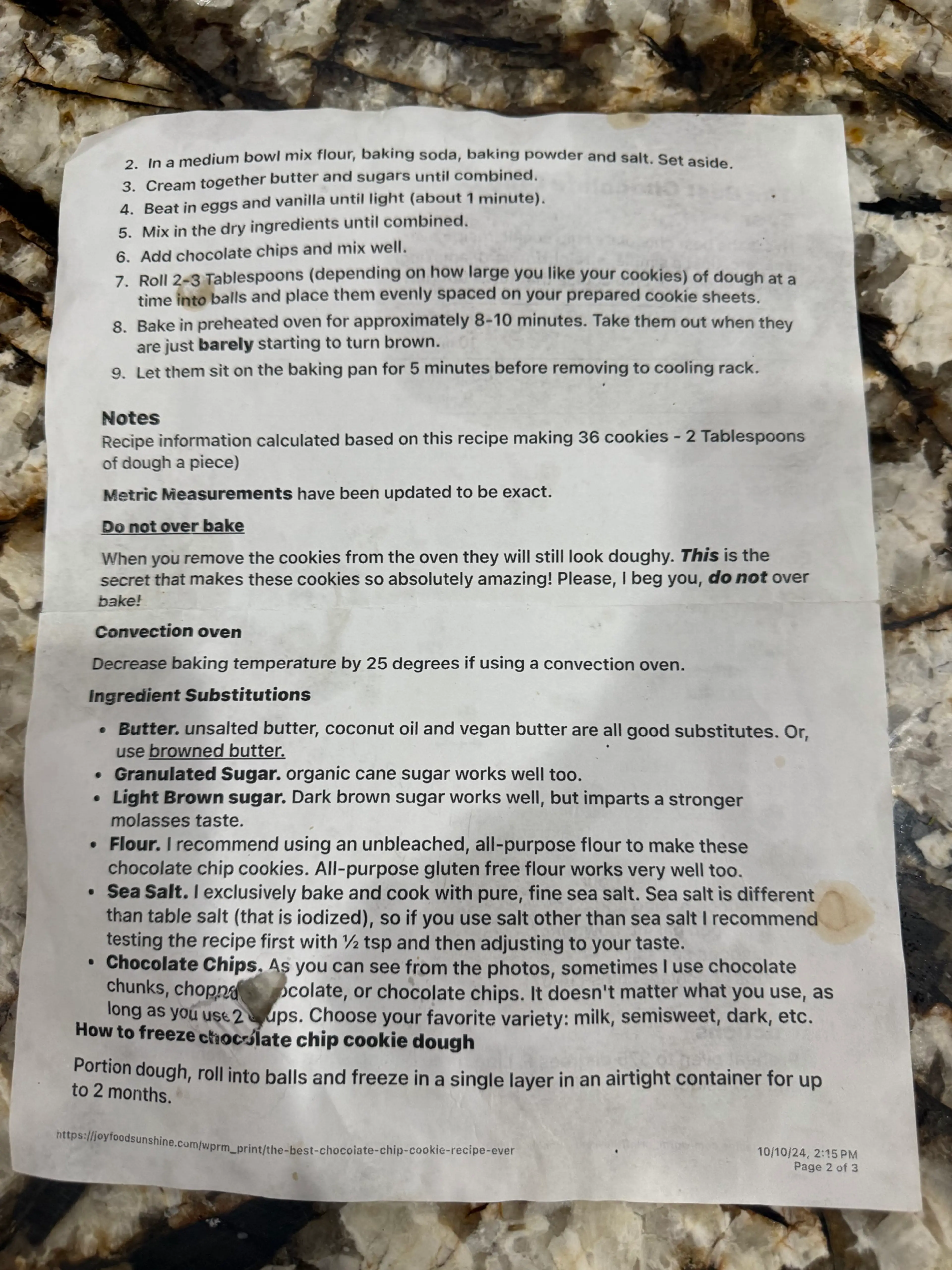 Kayci Chocolate Chip Cookie Recipe