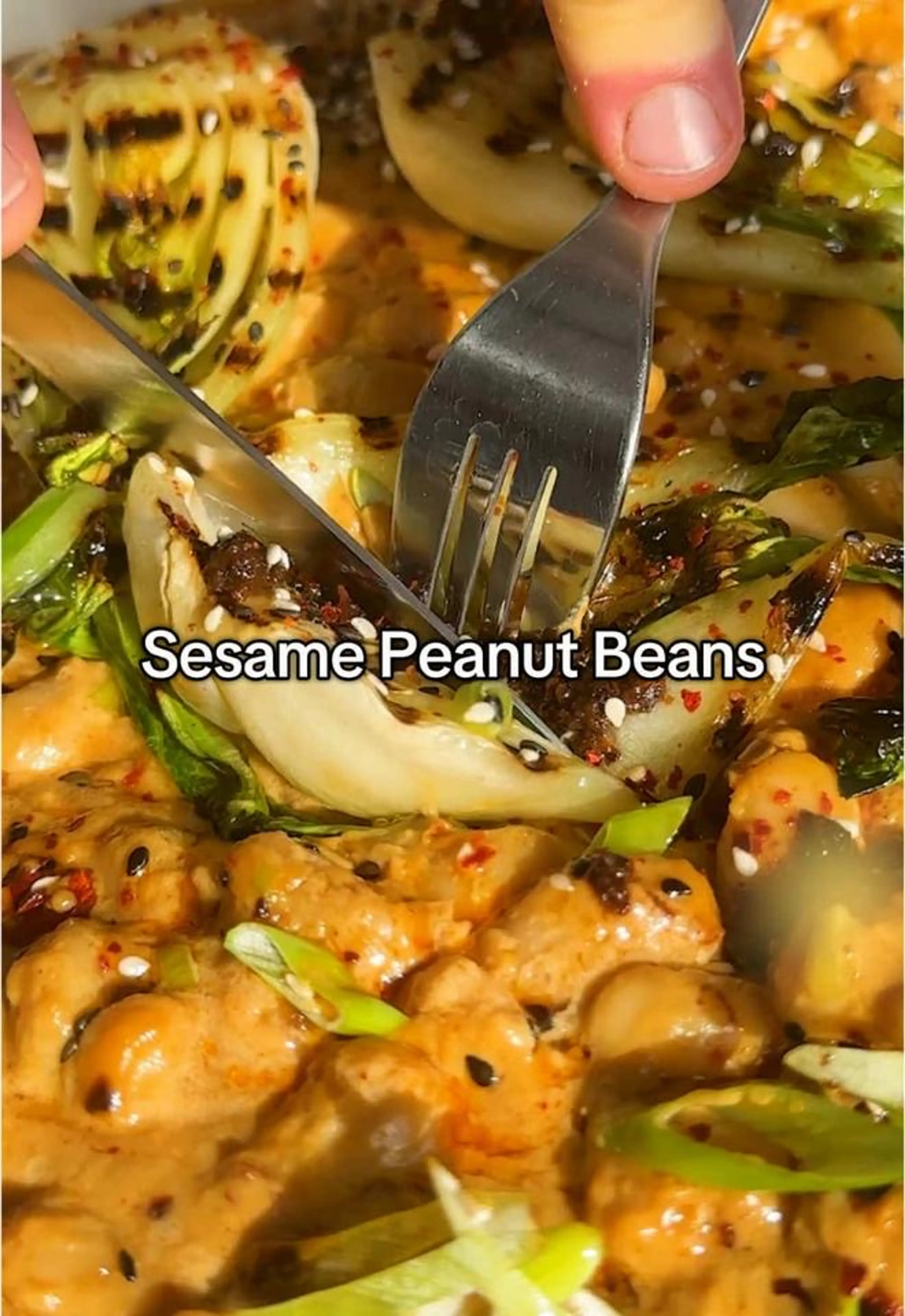 Sesame Peanut Beans