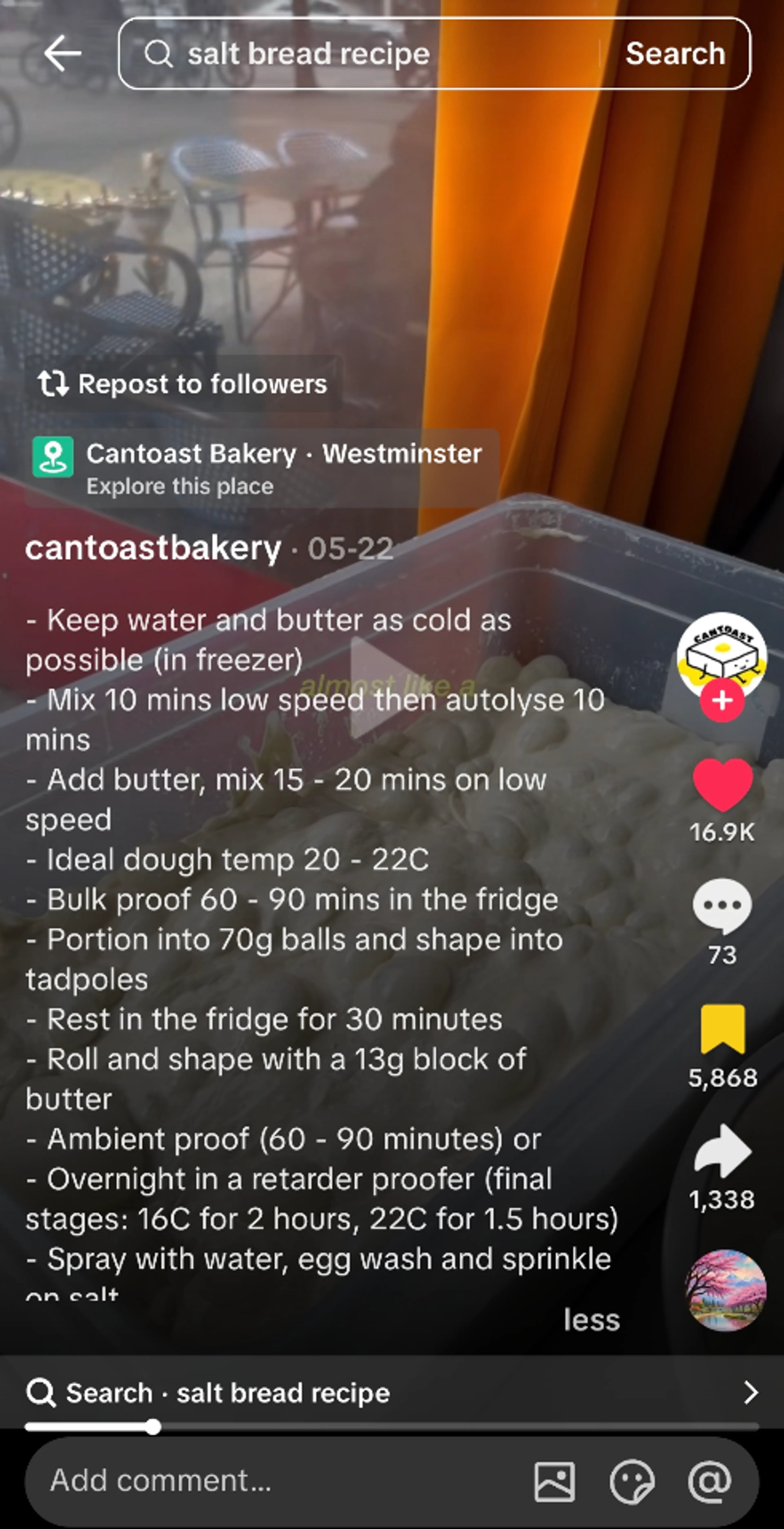 Salt Bread Cantoast Bakery